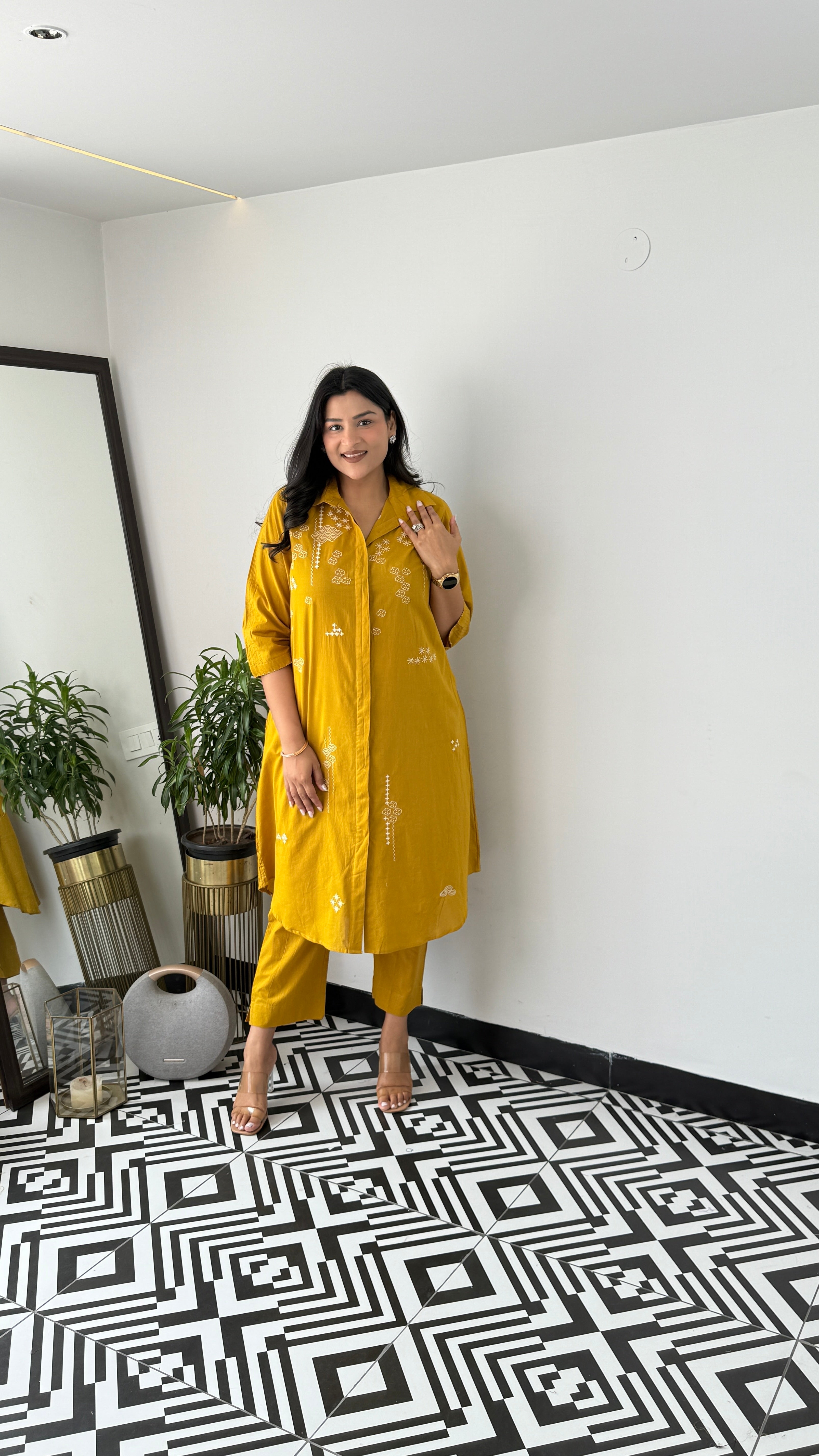 Mariyam Yellow Kurta Pants