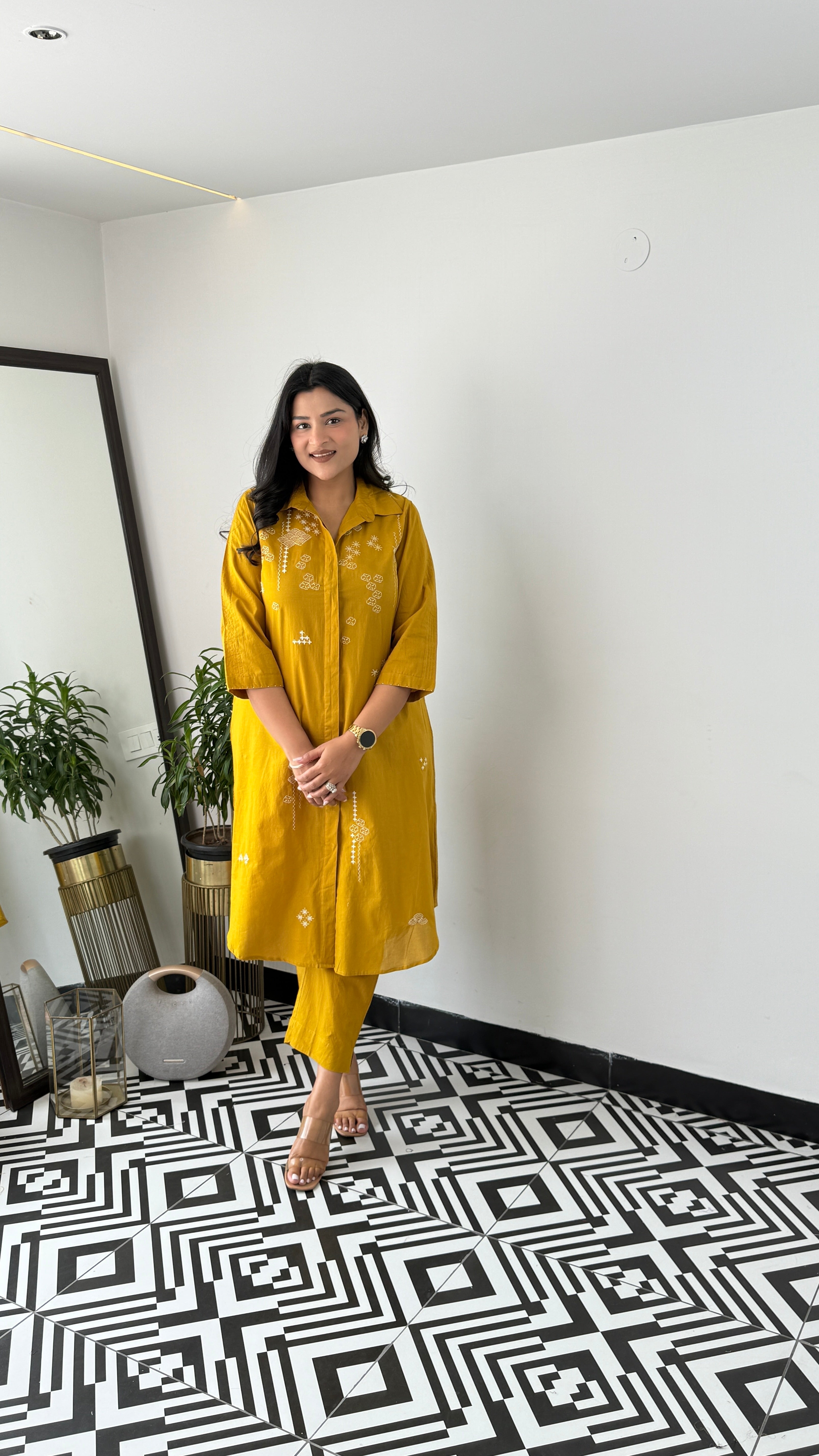 Mariyam Yellow Kurta Pants