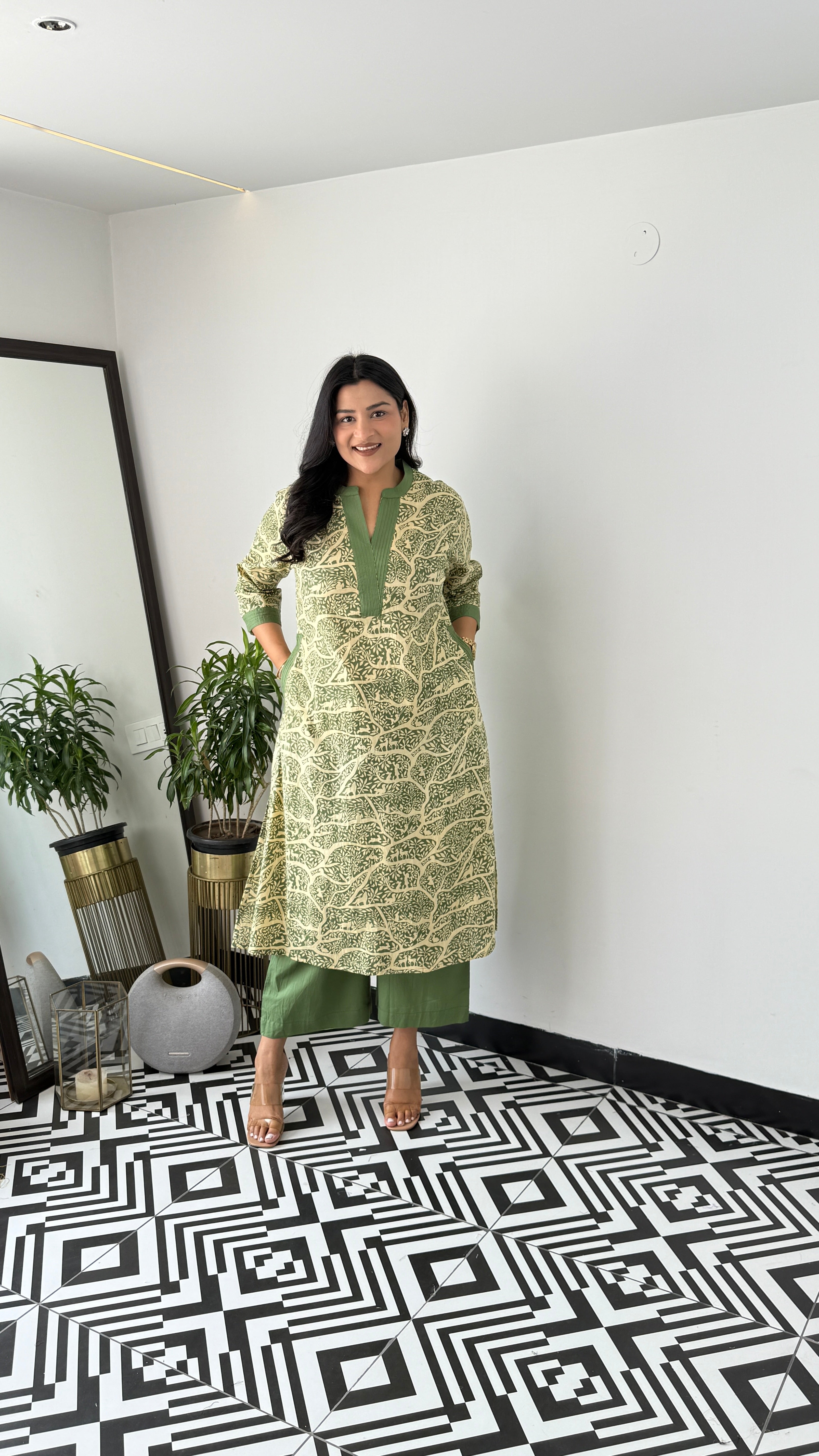 Jungle Green Kurta Pants