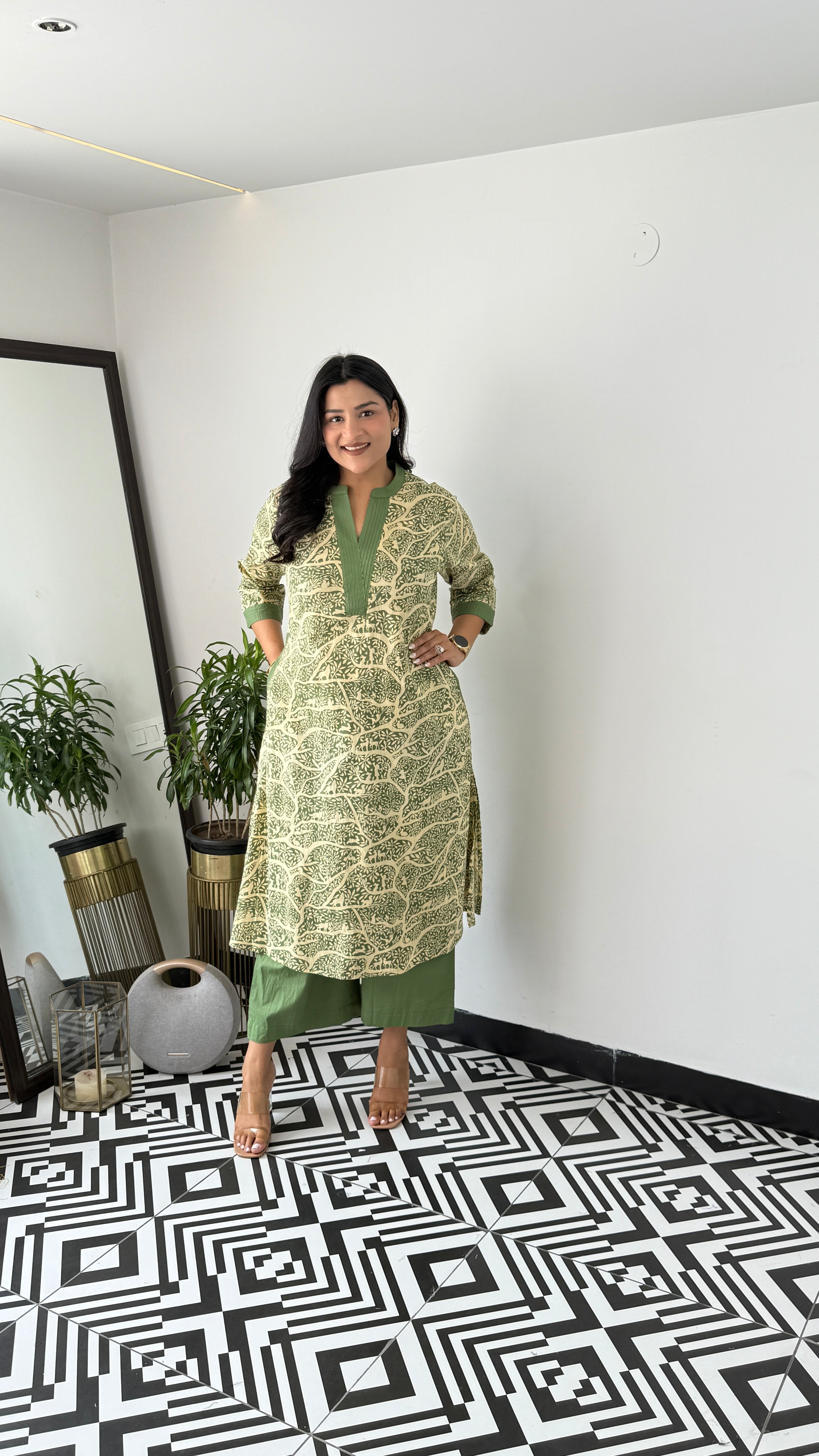 Jungle Green Kurta Pants