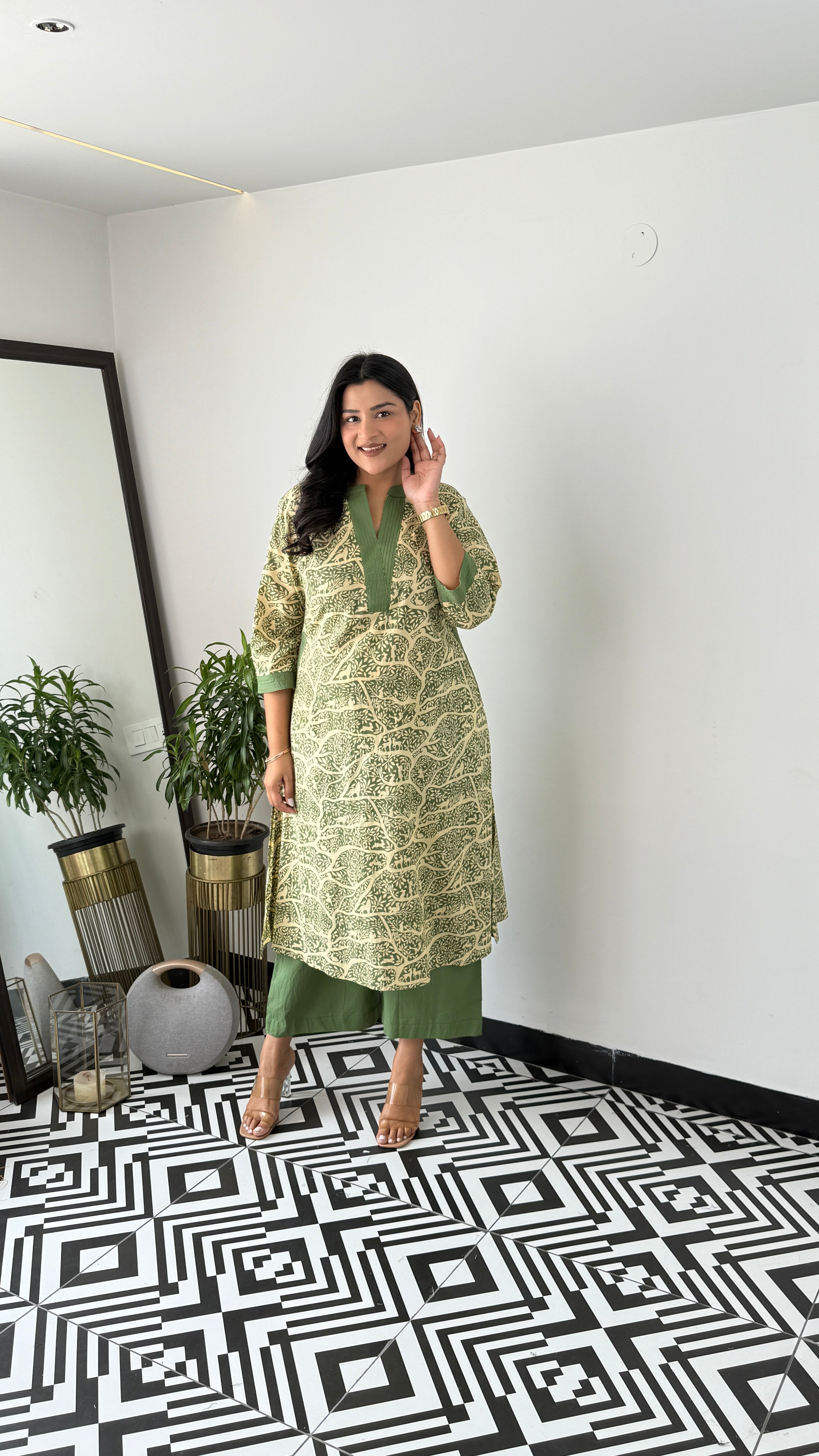 Jungle Green Kurta Pants