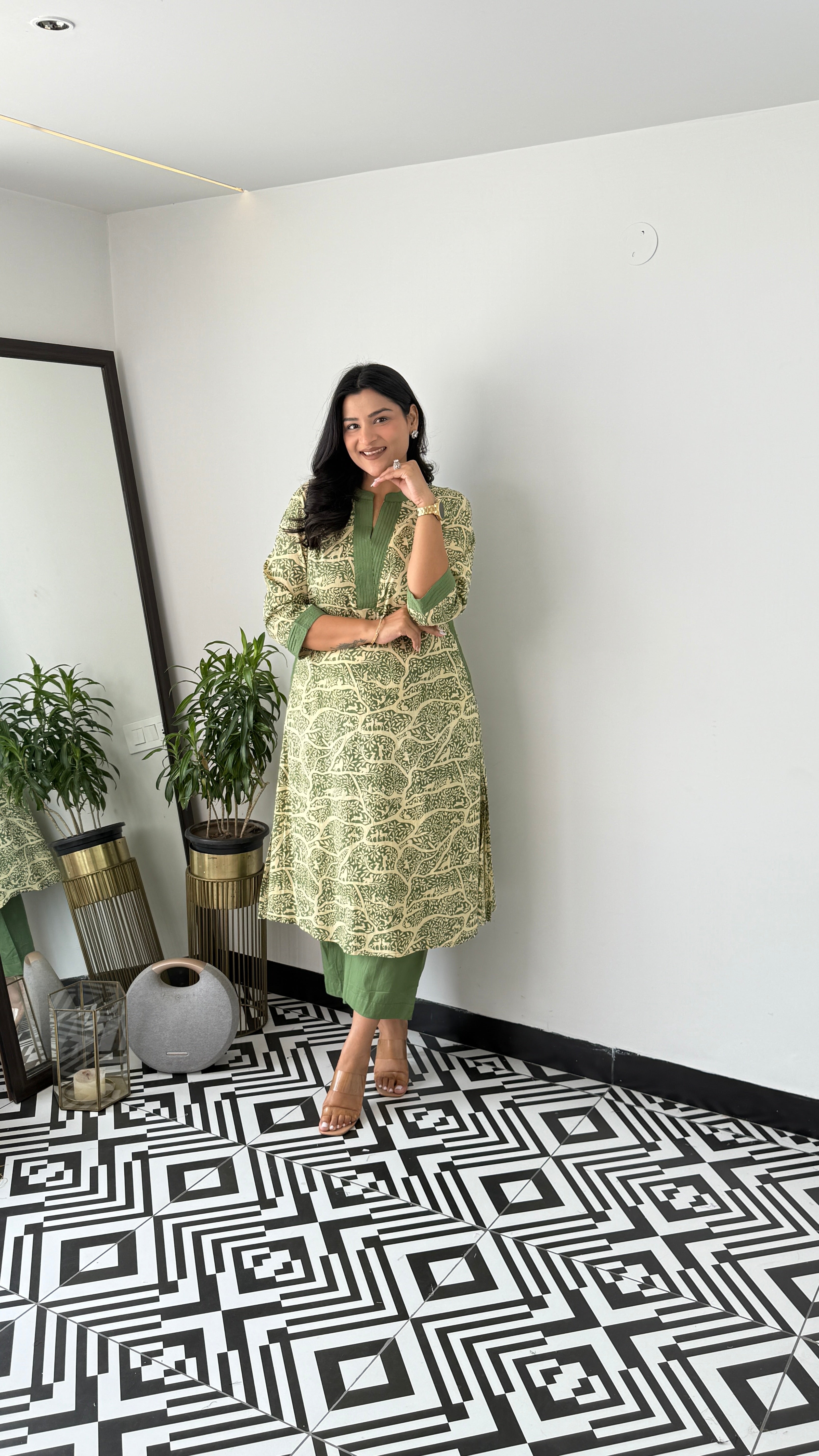 Jungle Green Kurta Pants