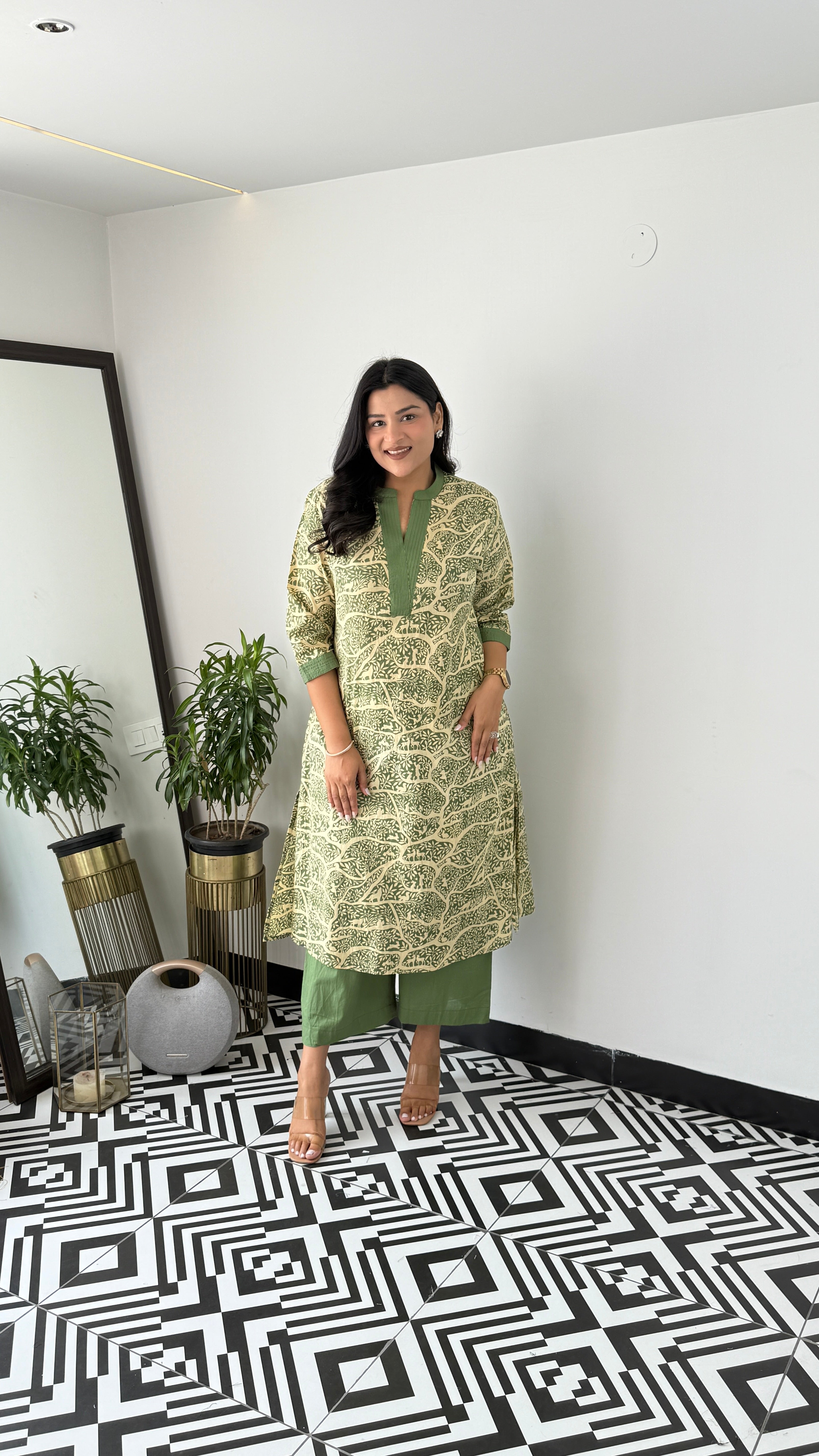 Jungle Green Kurta Pants