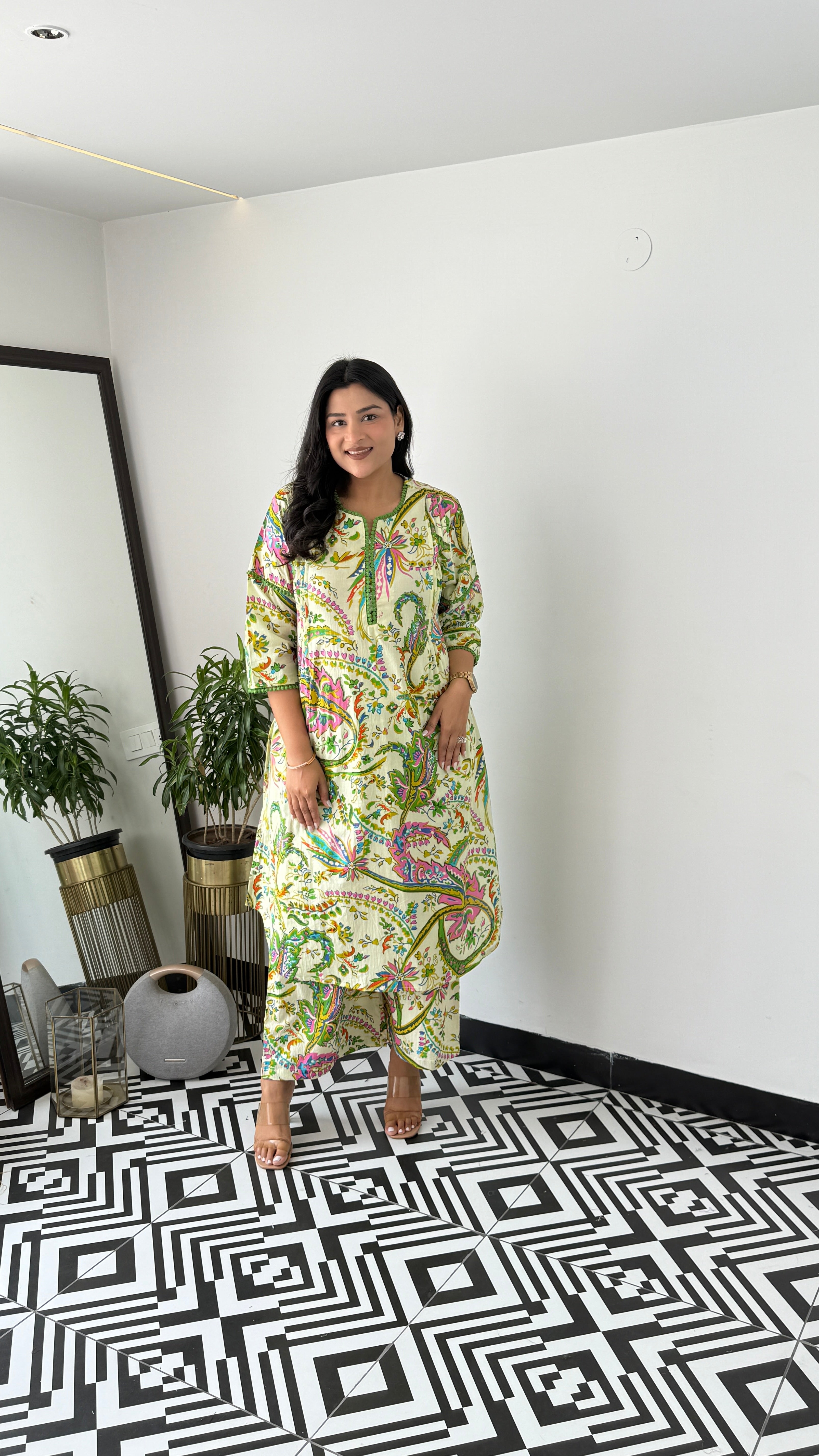 Green Orient Kurta Pants