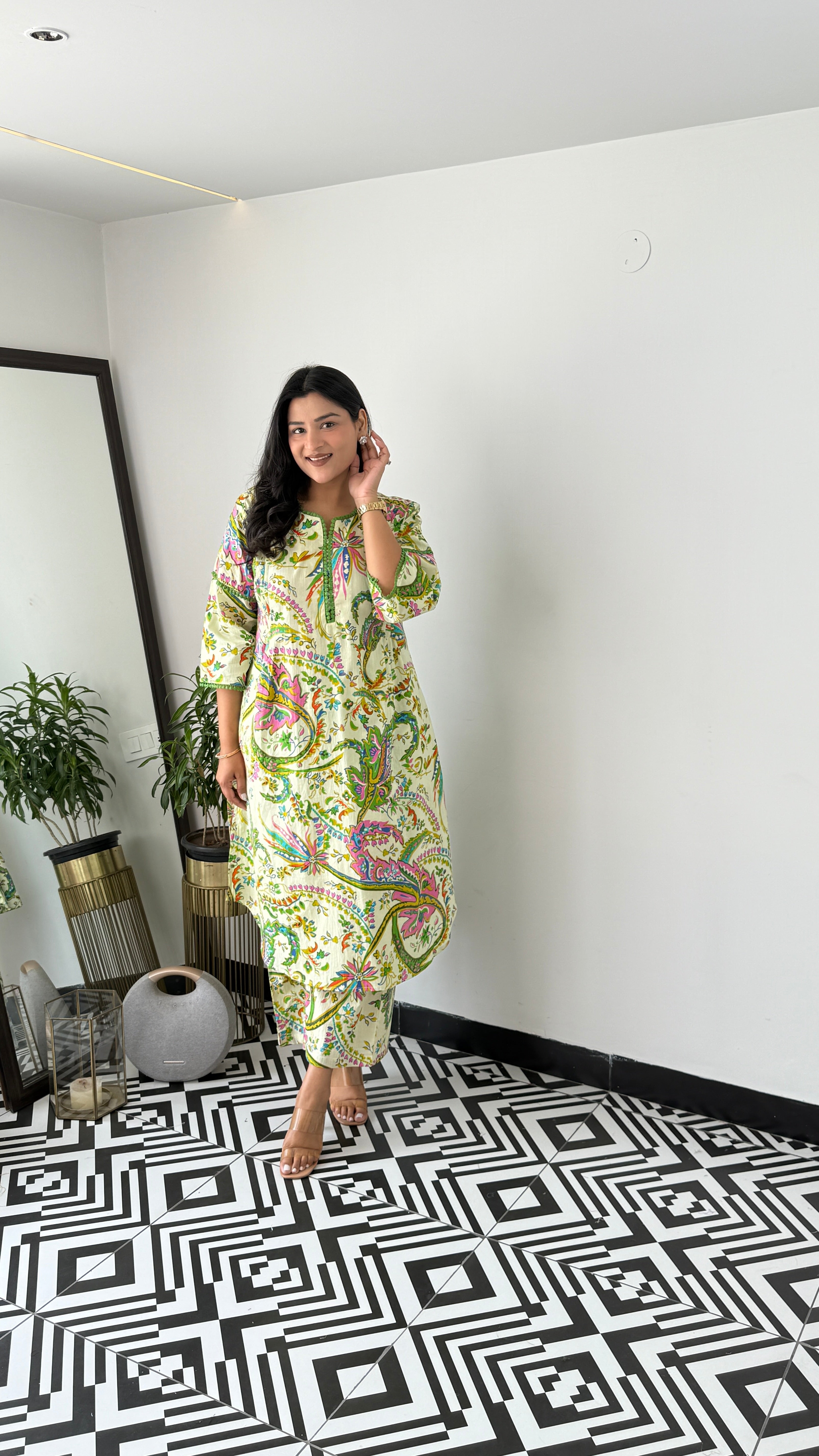 Green Orient Kurta Pants