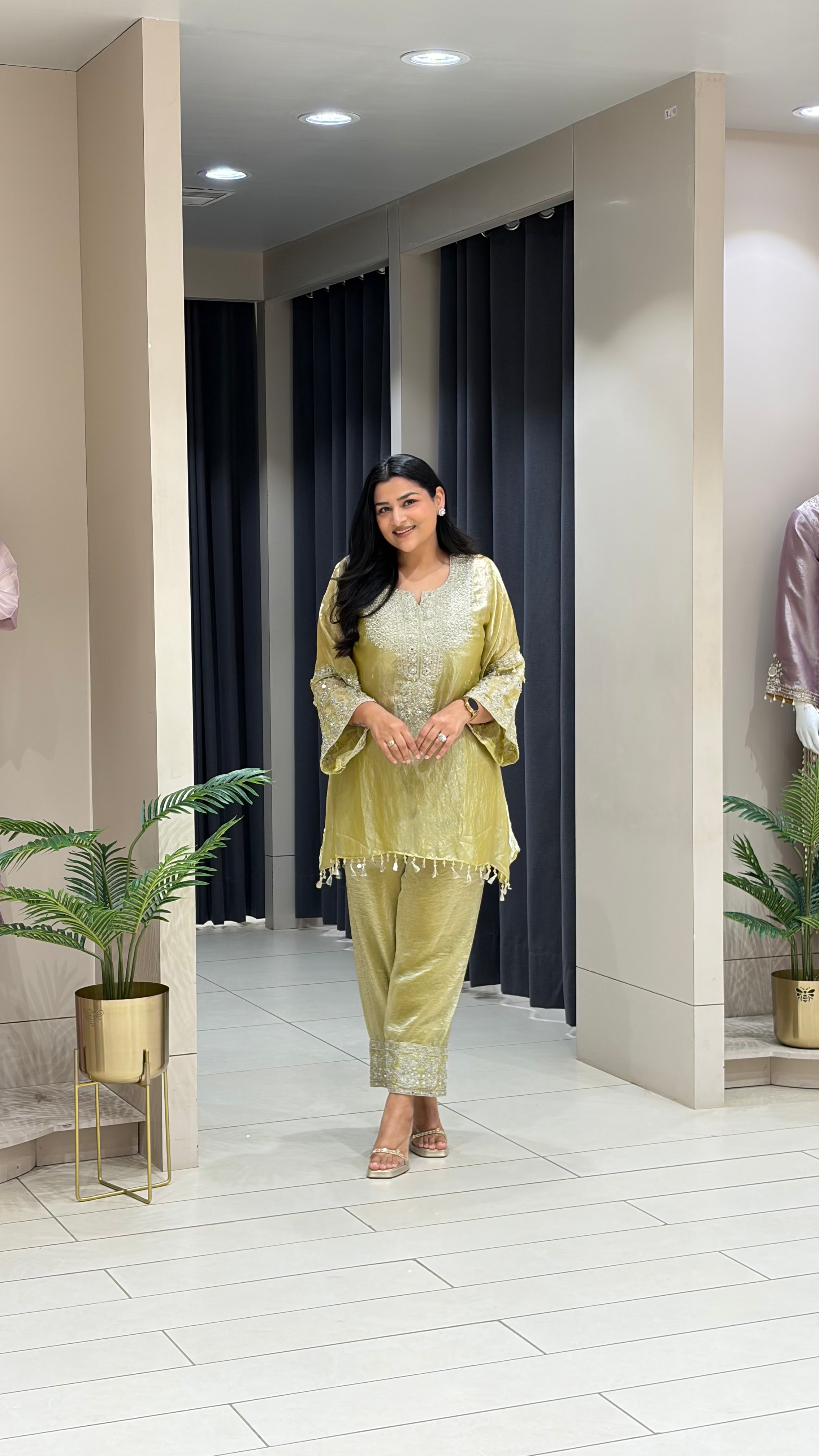 Crush Tissue Farshi Cord Set shrisa.in
