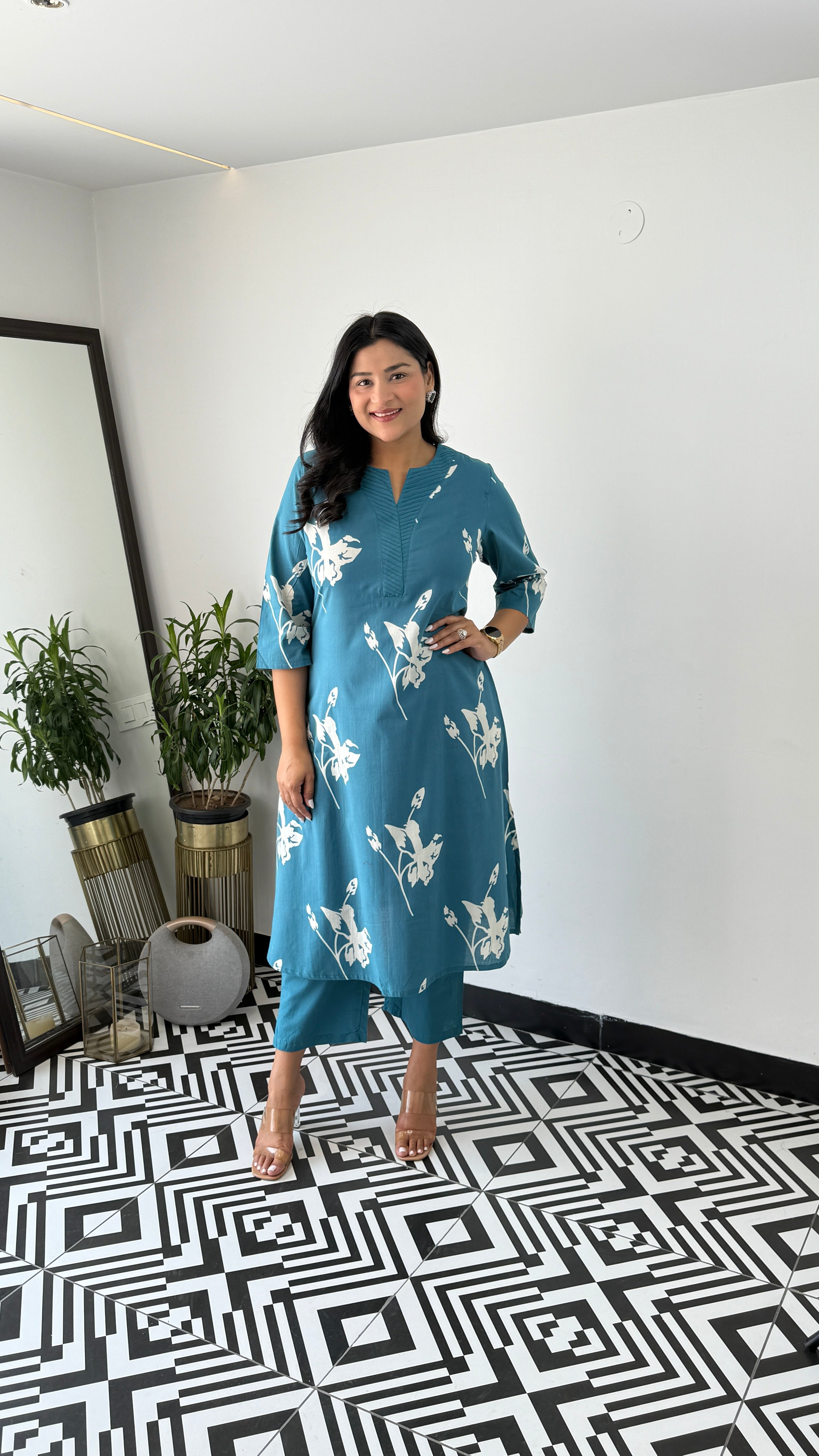 Daffodil Blue Kurta Pants