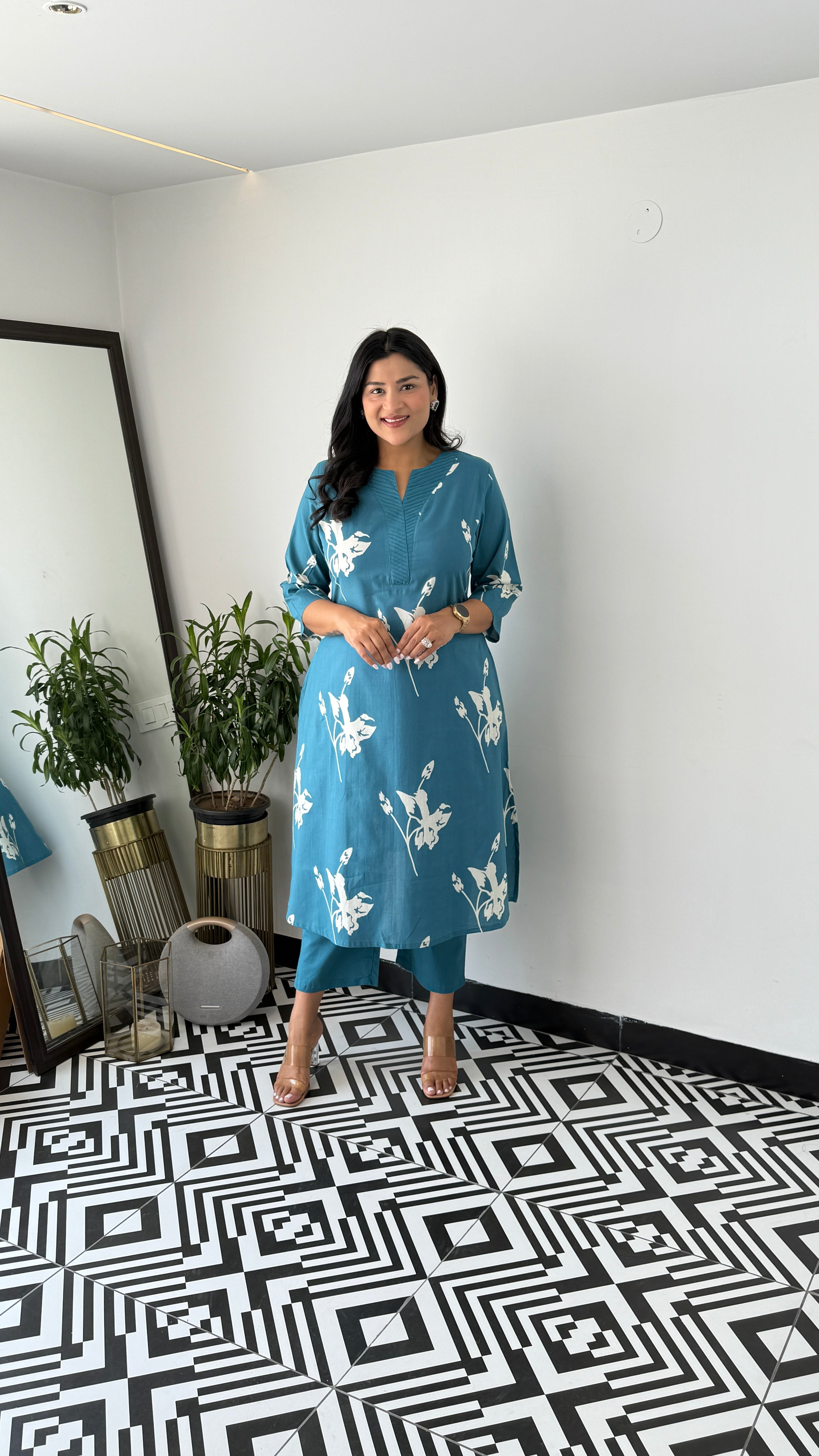 Daffodil Blue Kurta Pants