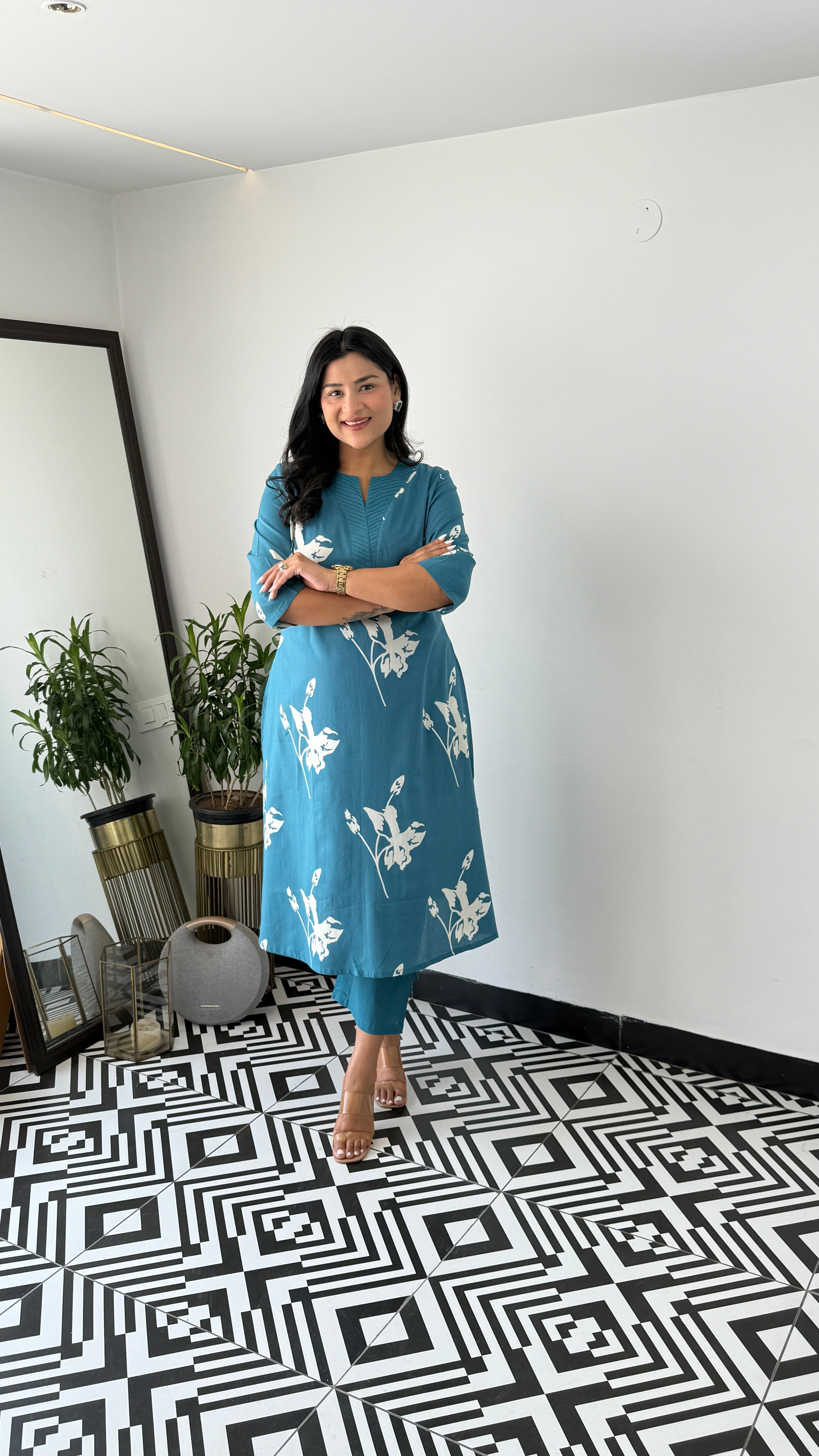 Daffodil Blue Kurta Pants