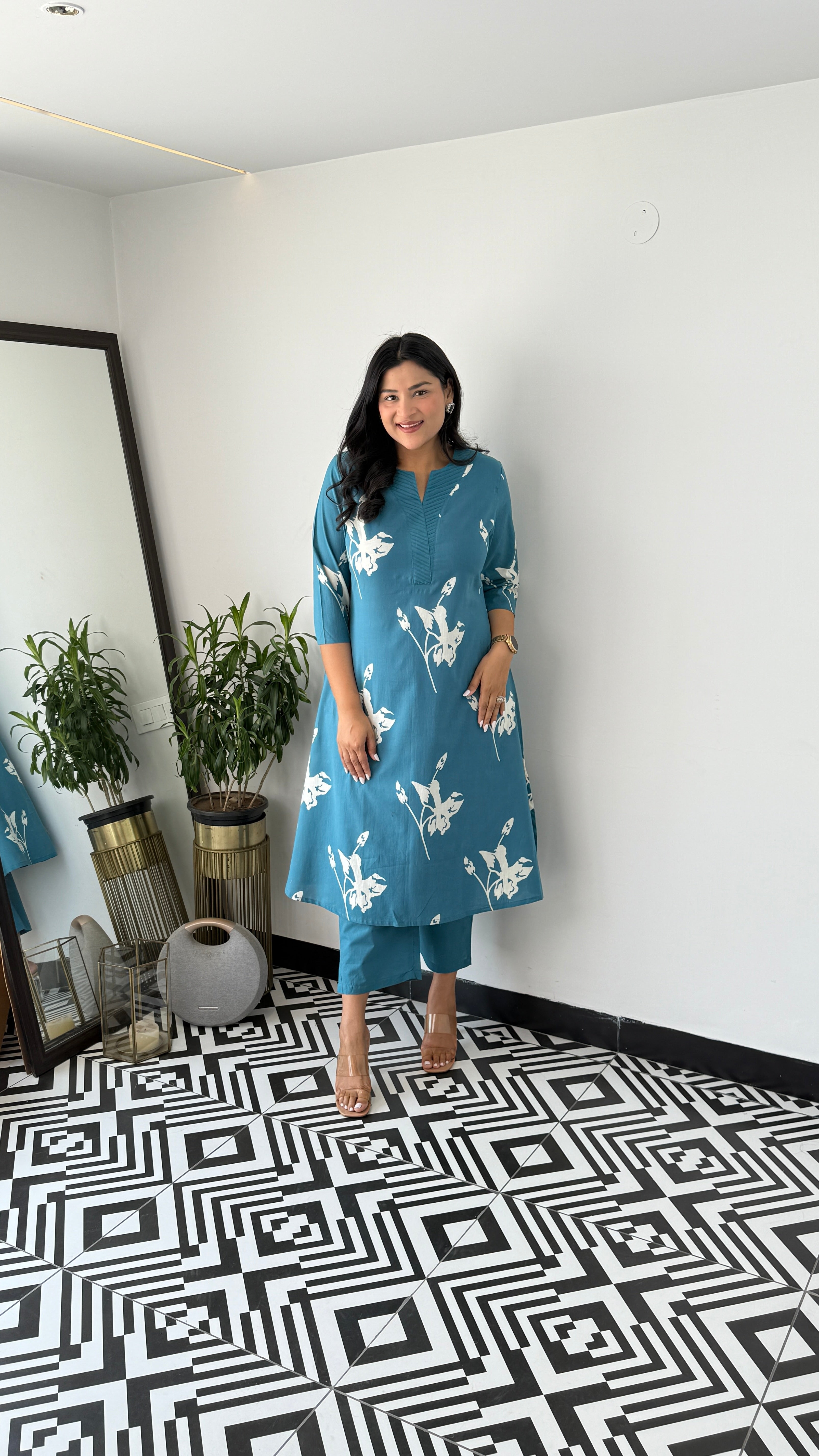 Daffodil Blue Kurta Pants