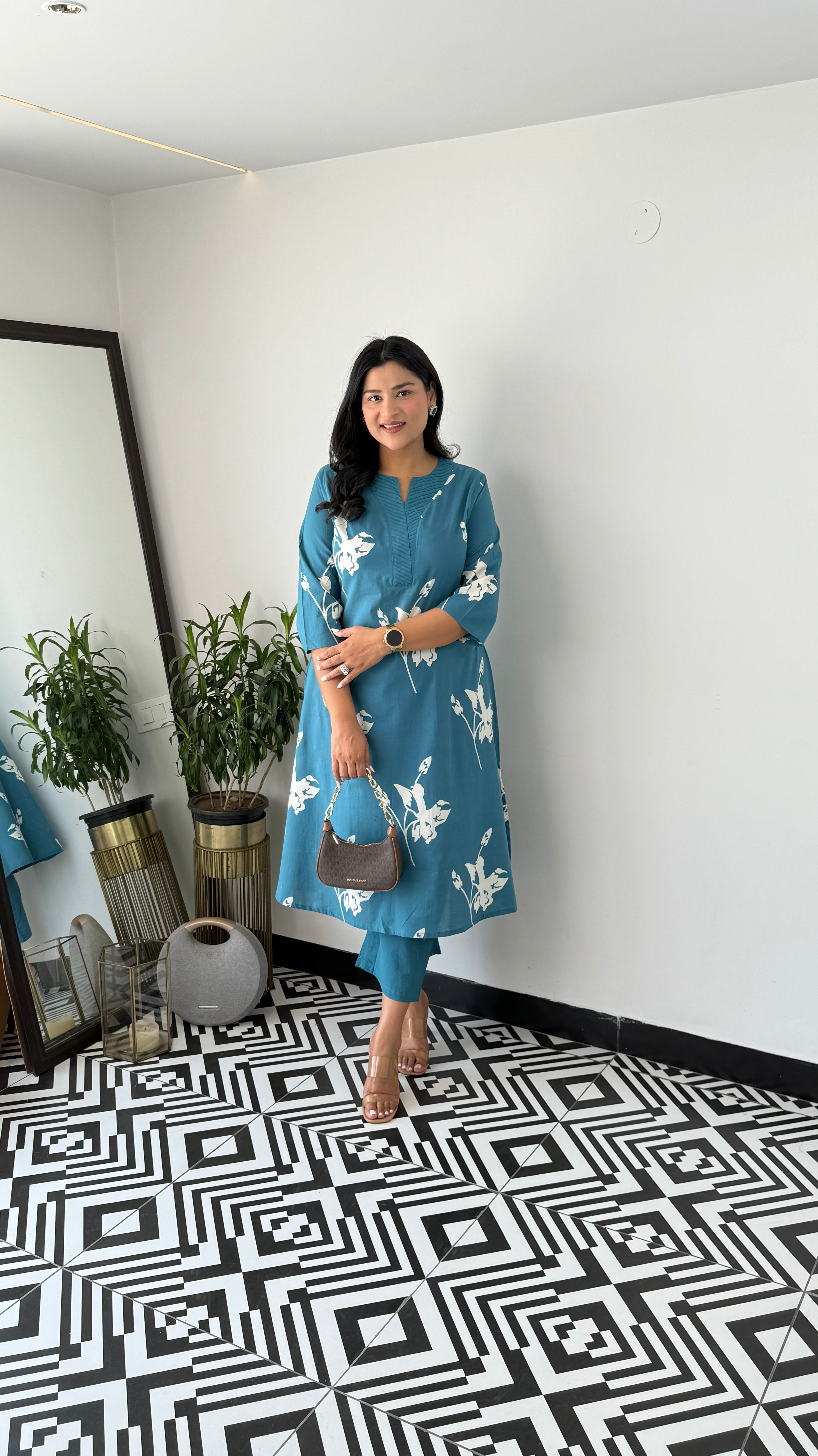 Daffodil Blue Kurta Pants