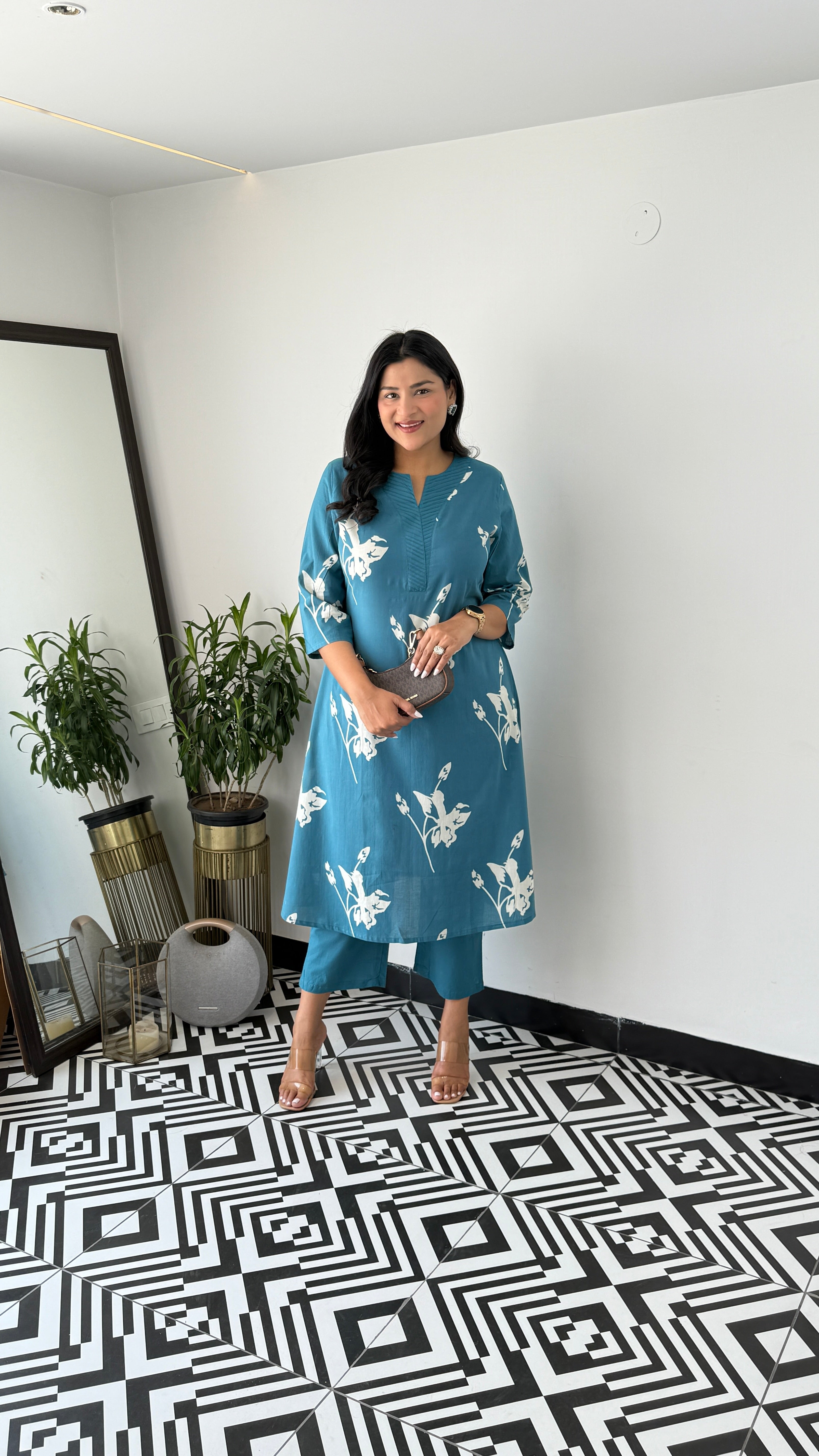 Daffodil Blue Kurta Pants