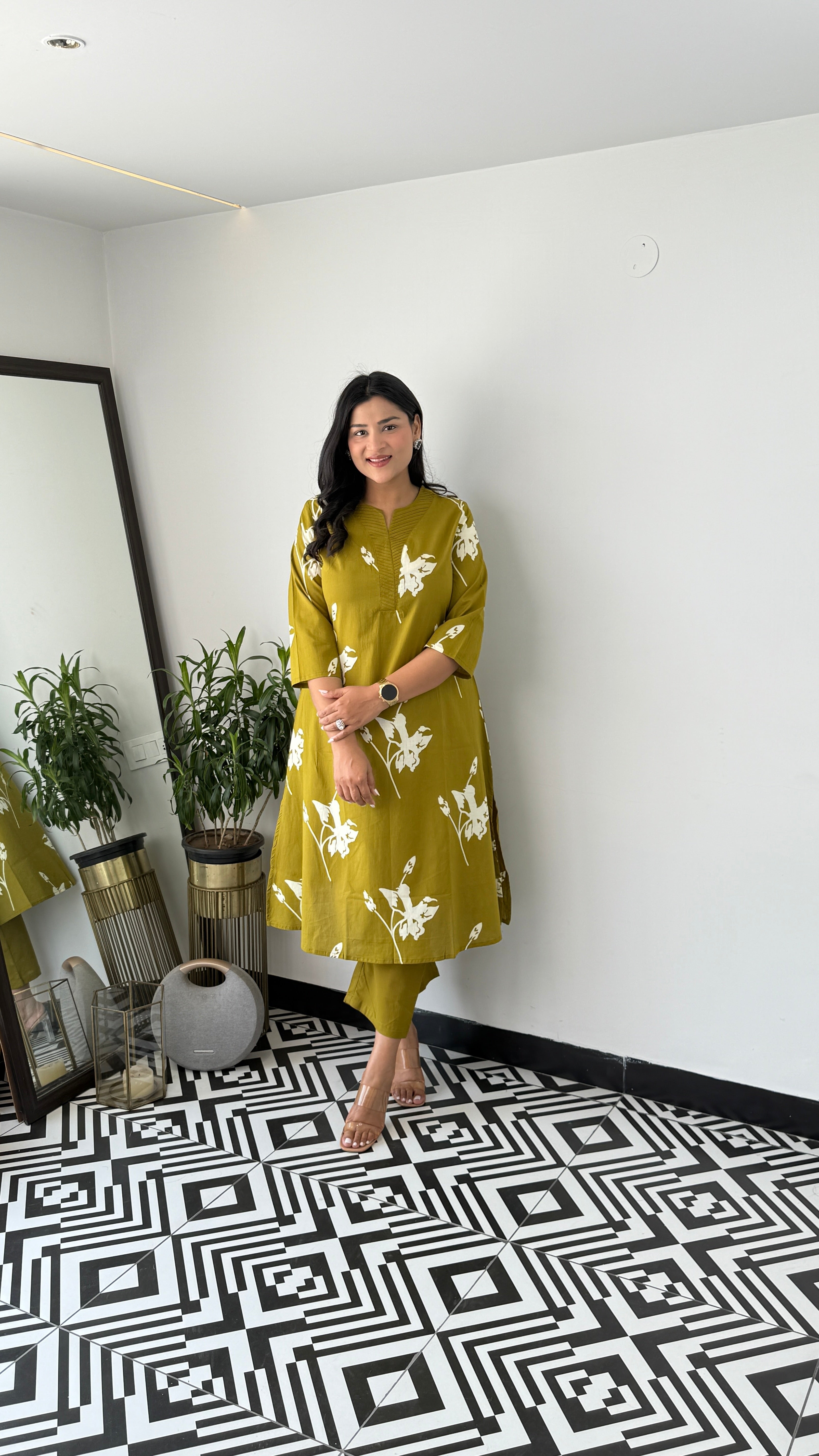 Daffodil Green Kurta Pants