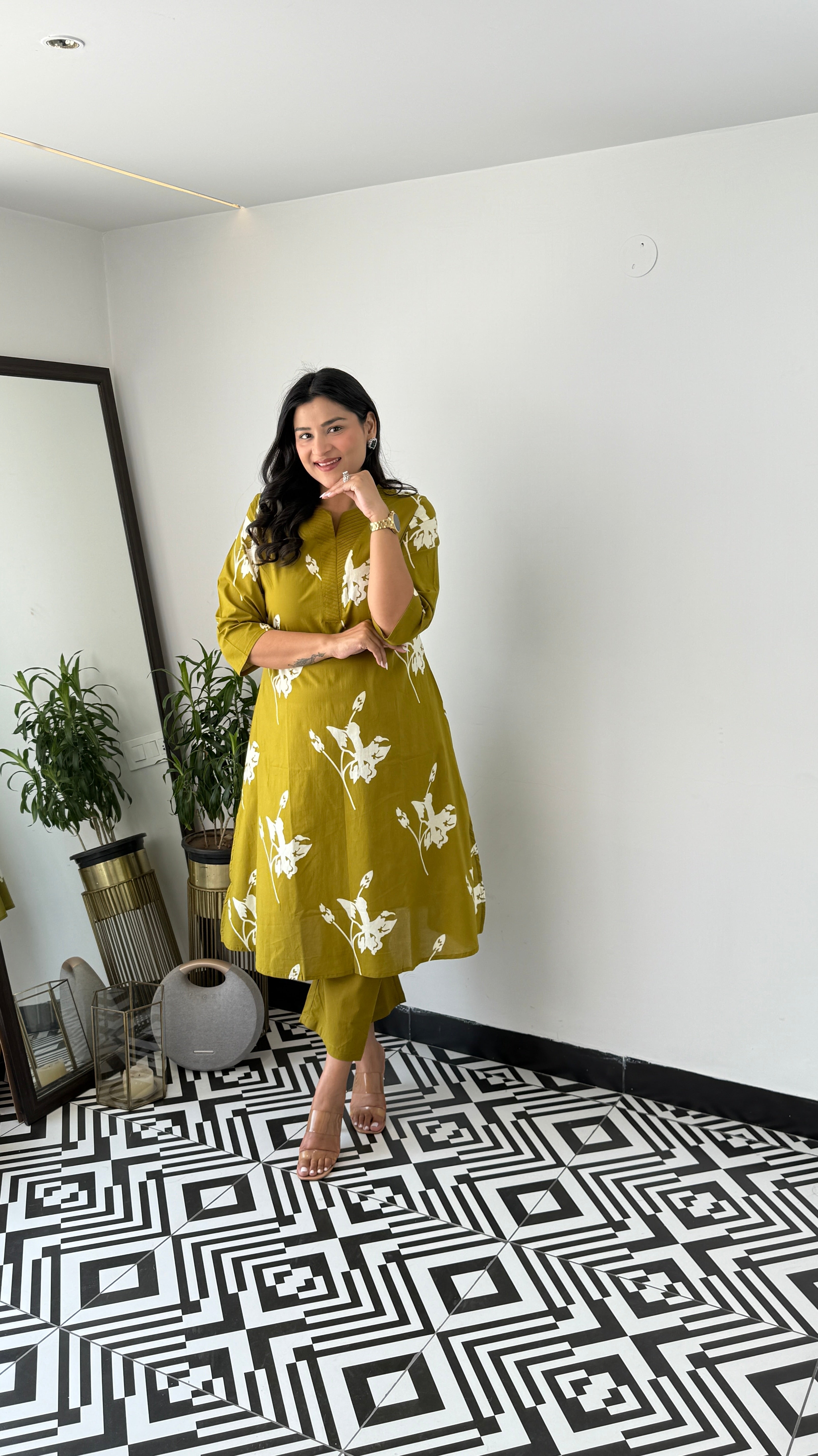 Daffodil Green Kurta Pants