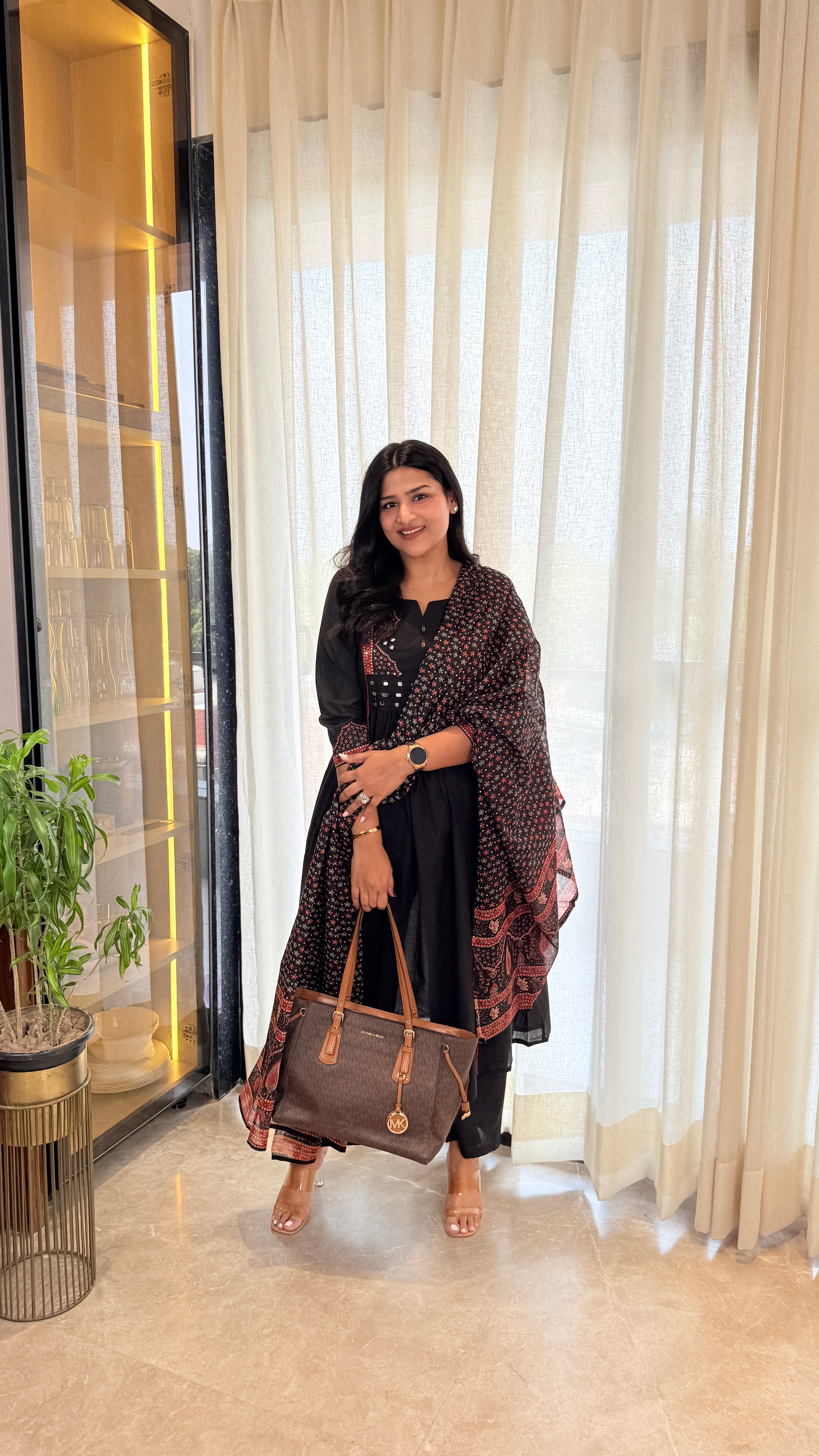 Jaipuri Black Suit Set shrisa.in