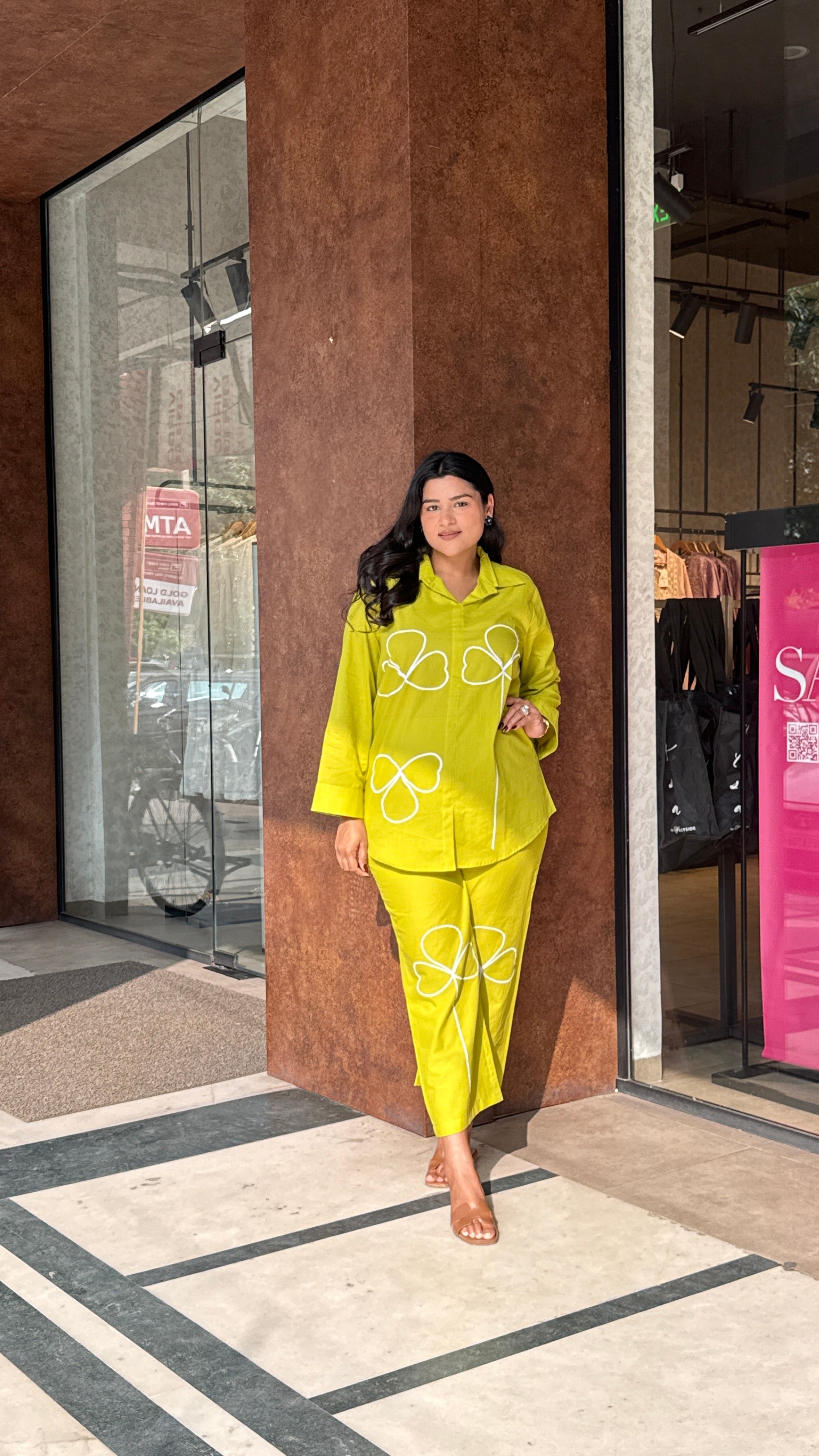 Poppy Green Cord Set