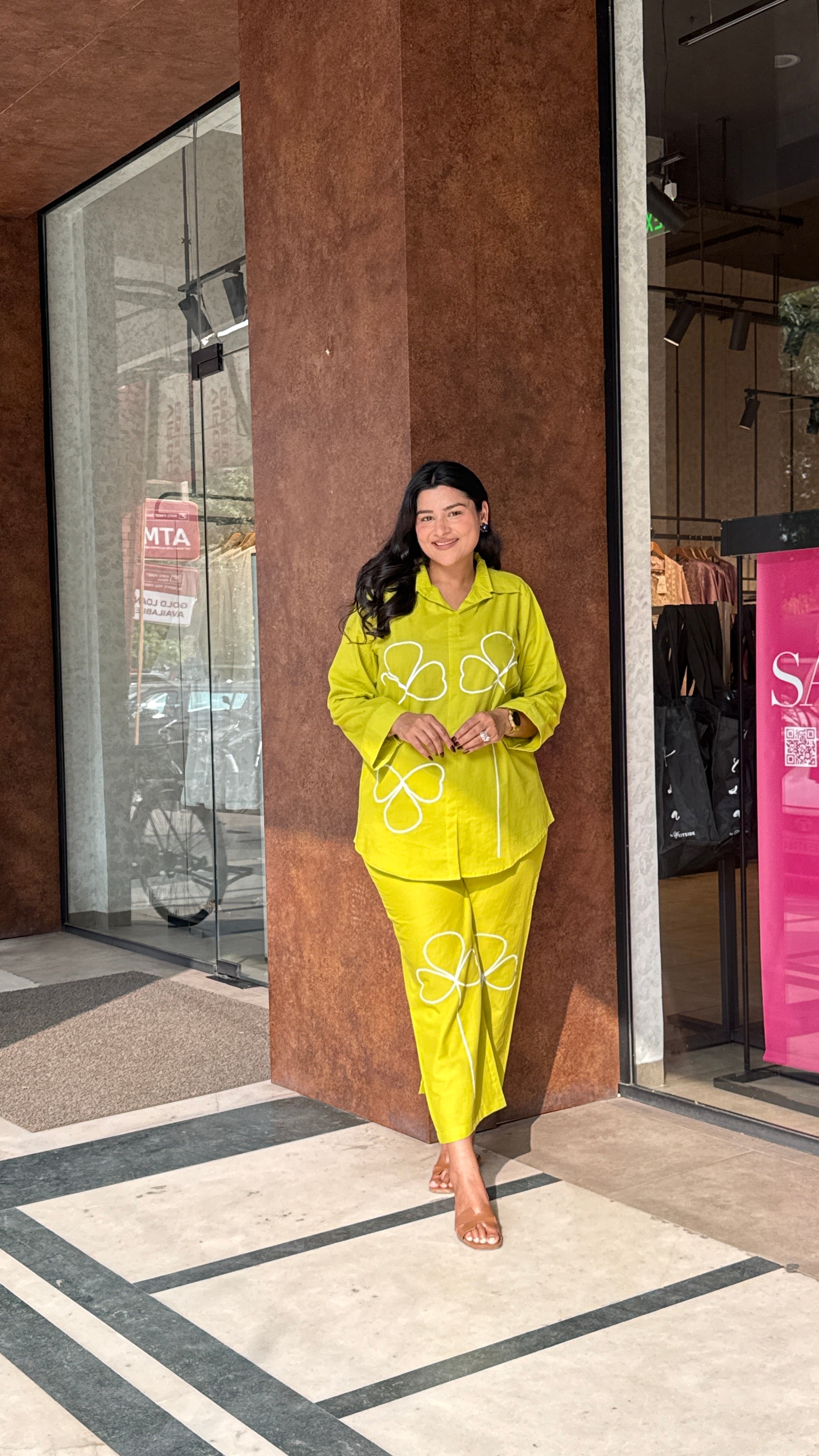 Poppy Green Cord Set