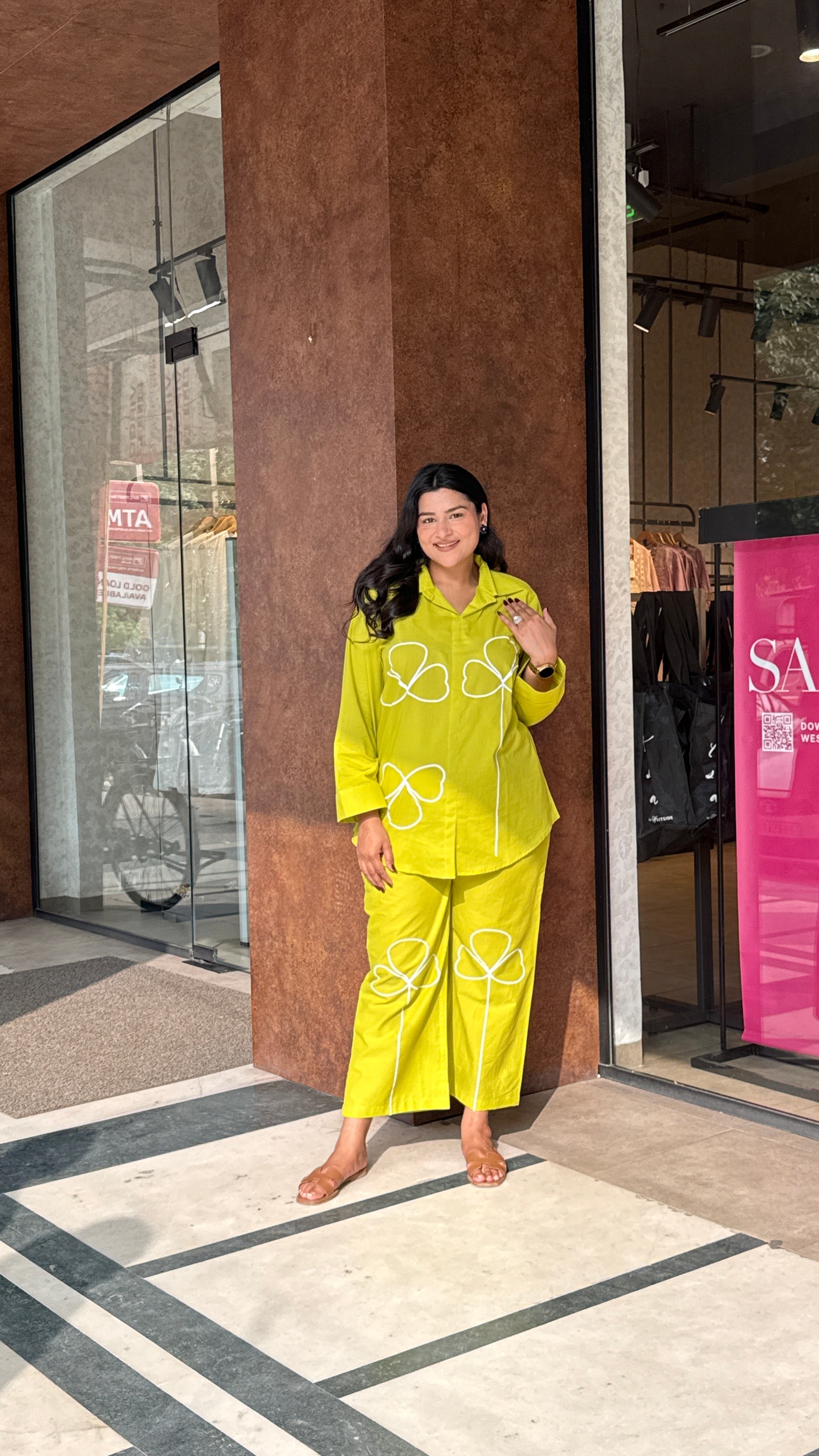 Poppy Green Cord Set