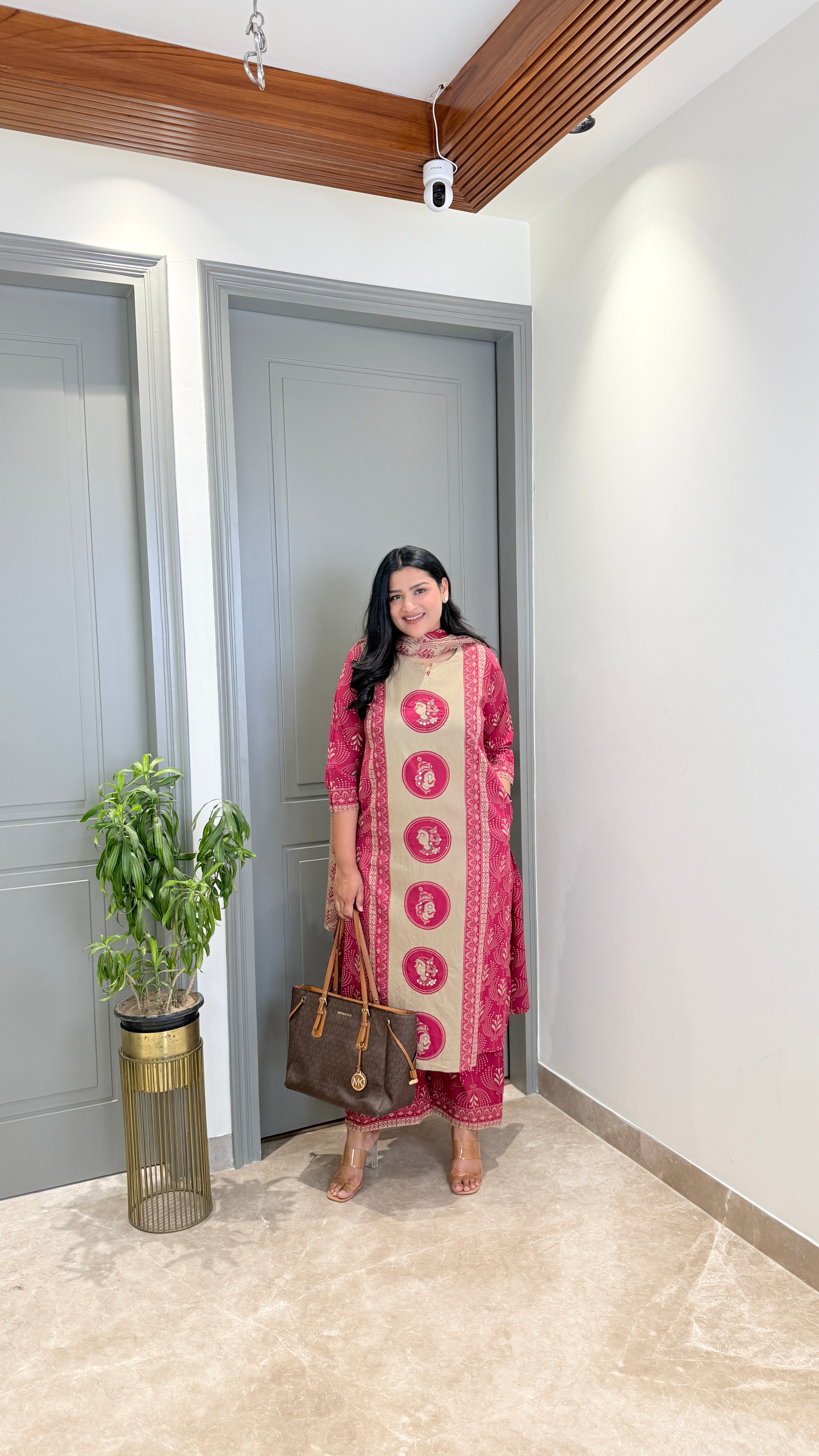 Pink Queen Pure Cotton Suit Set shrisa.in