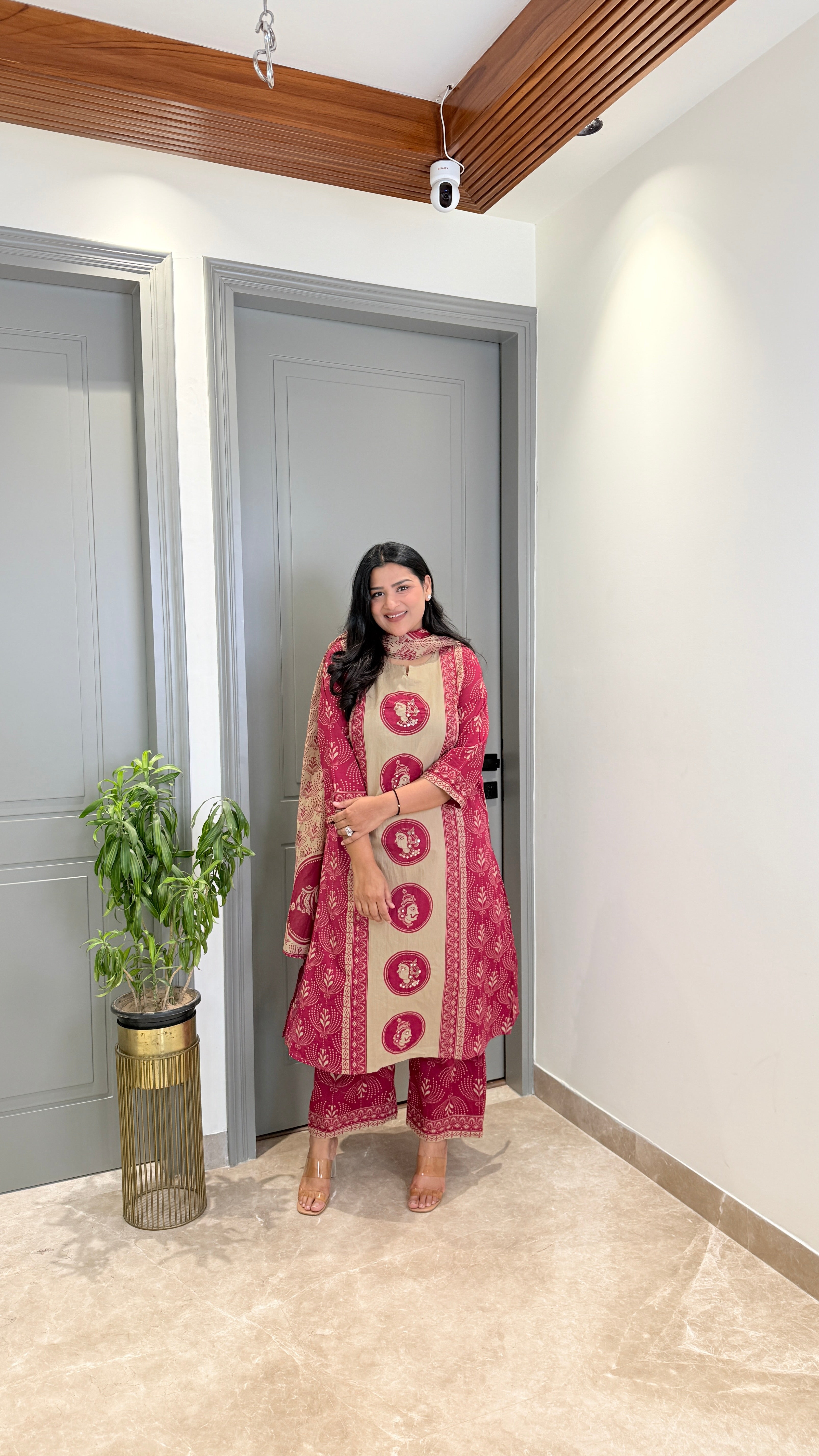 Pink Queen Pure Cotton Suit Set shrisa.in