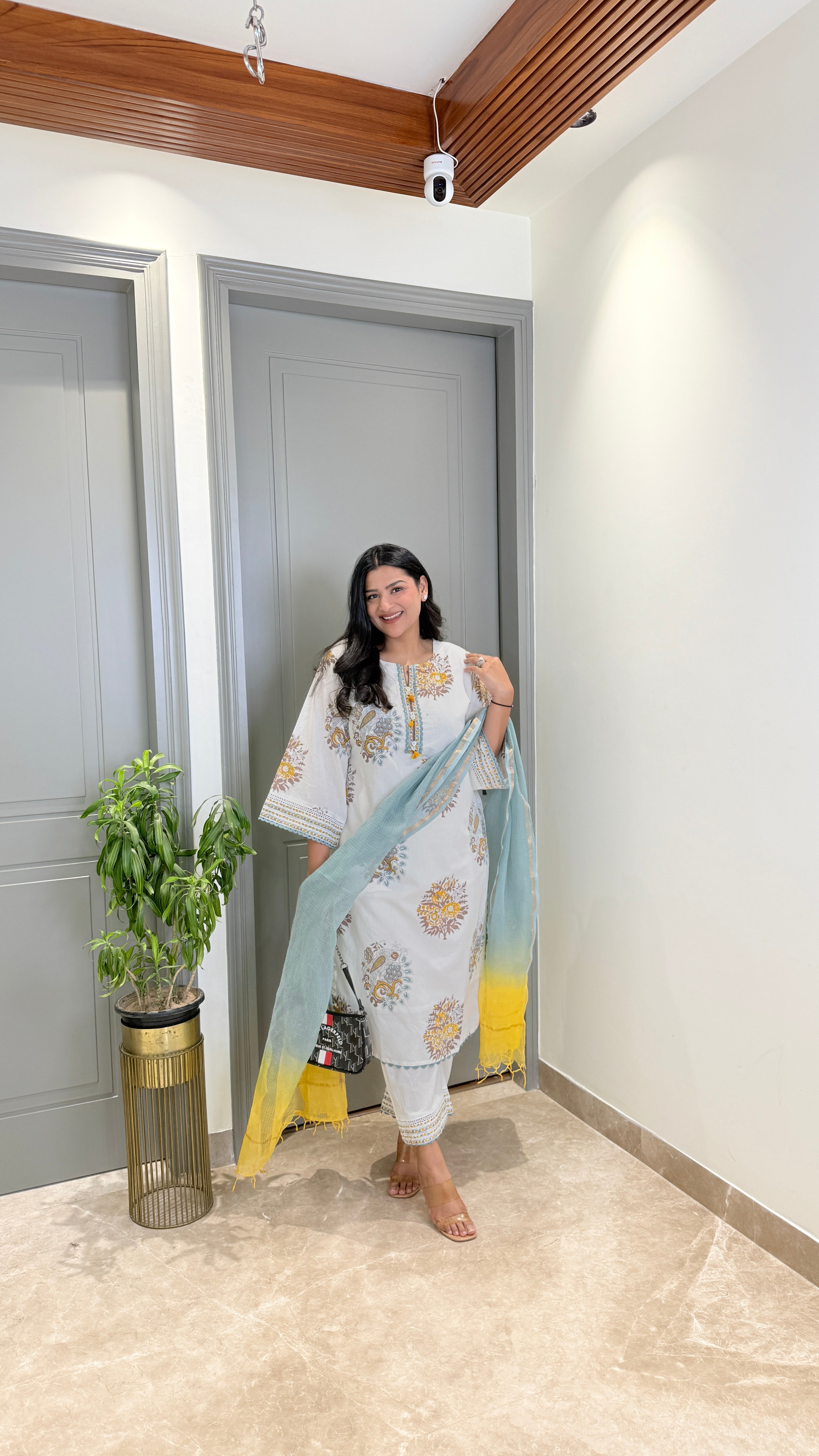 Mul Cotton Pure Handblock Suit Set shrisa.in