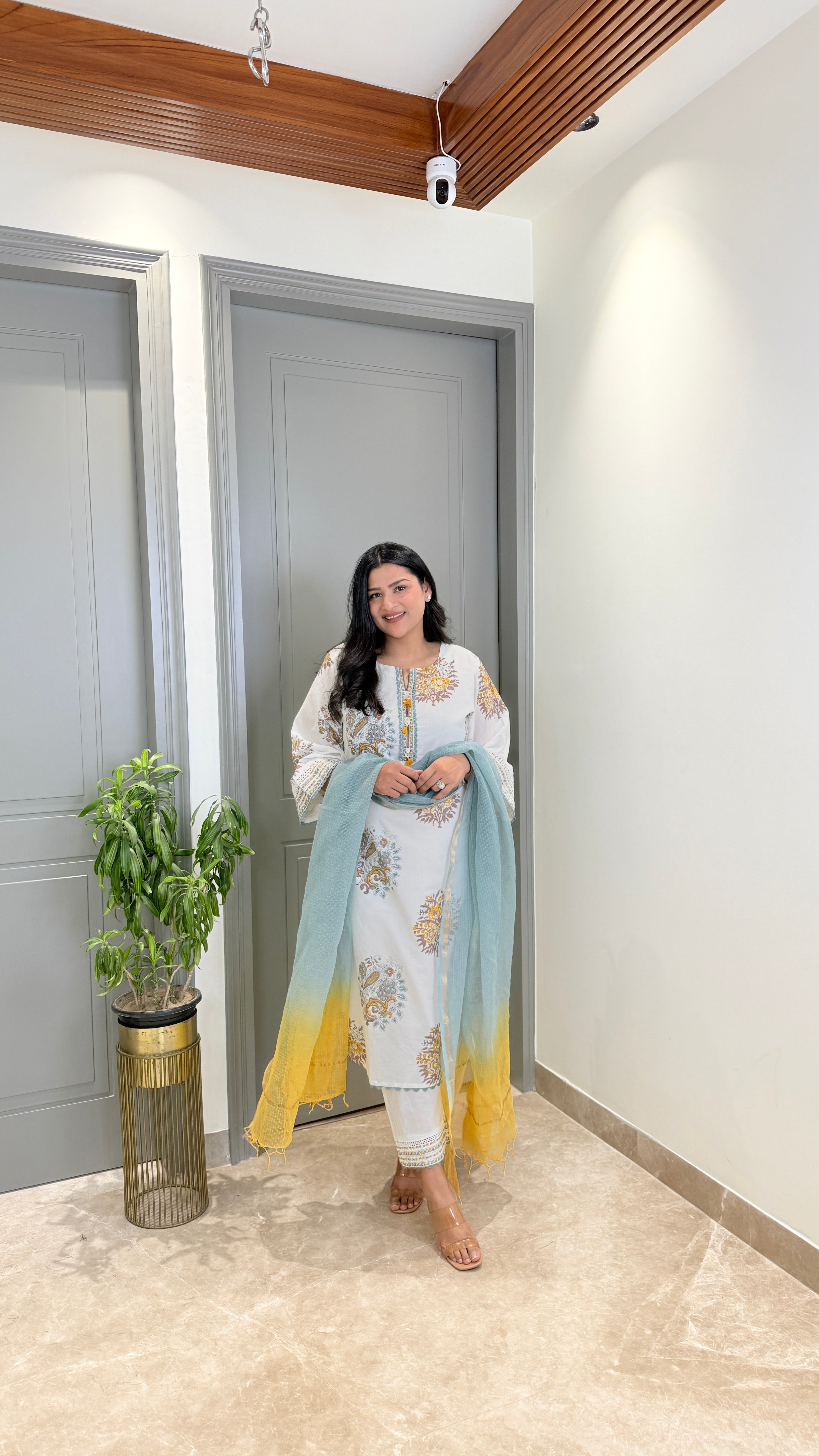Mul Cotton Pure Handblock Suit Set shrisa.in