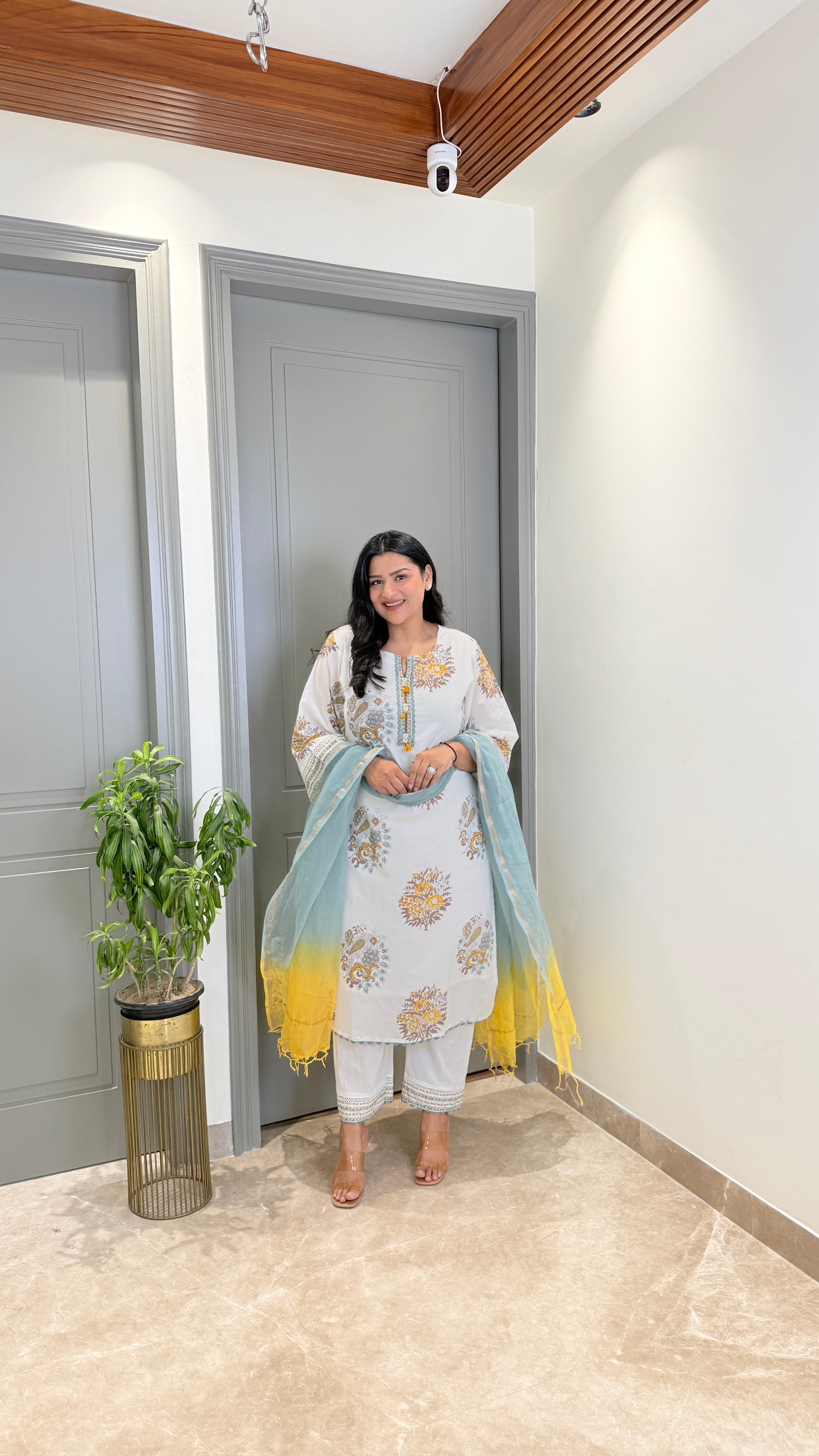 Mul Cotton Pure Handblock Suit Set shrisa.in