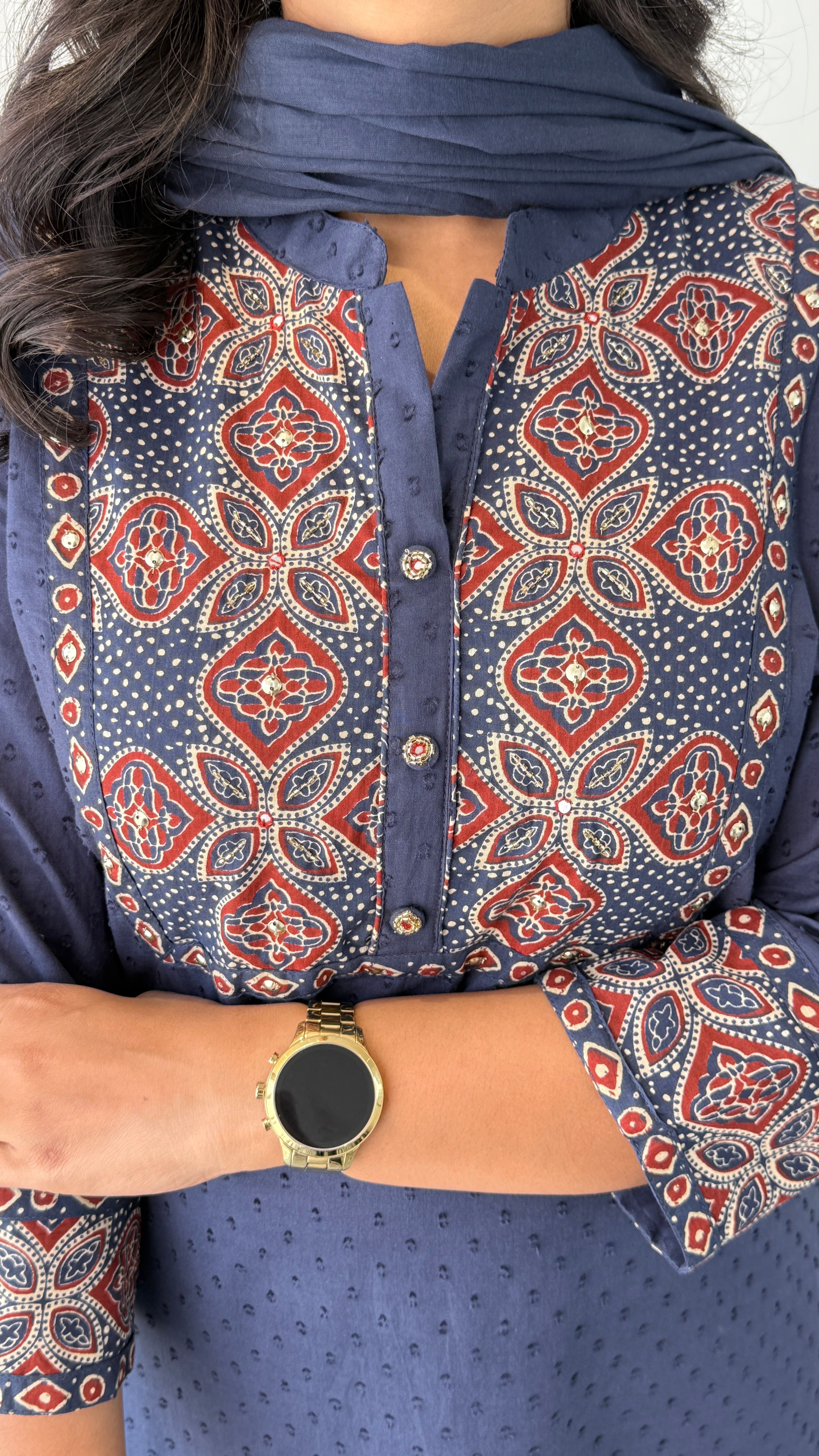 Schifli Navy Blue Suit Set