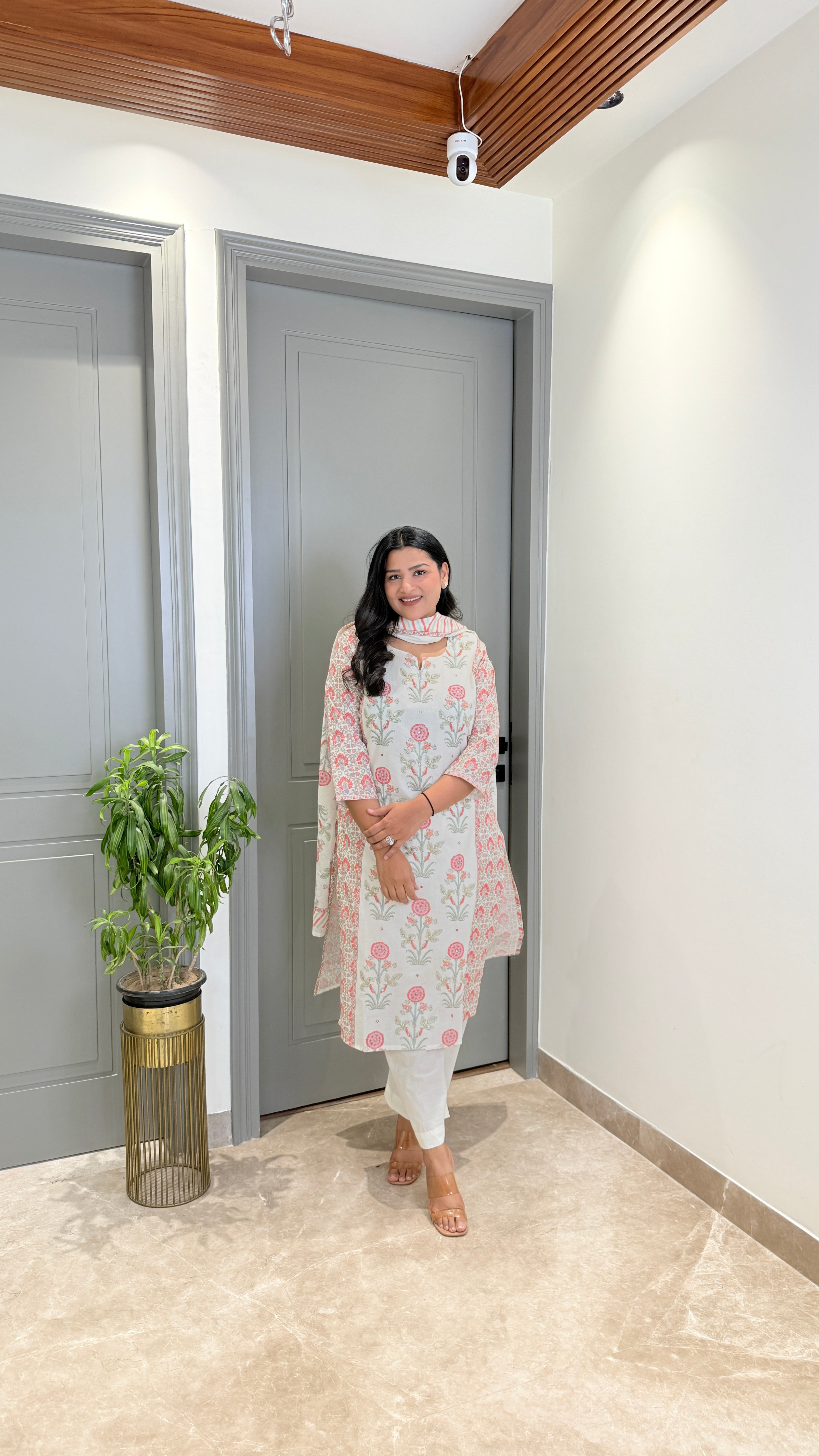Pure Cotton Mughal Handblock Jaipuri Suit Set shrisa.in