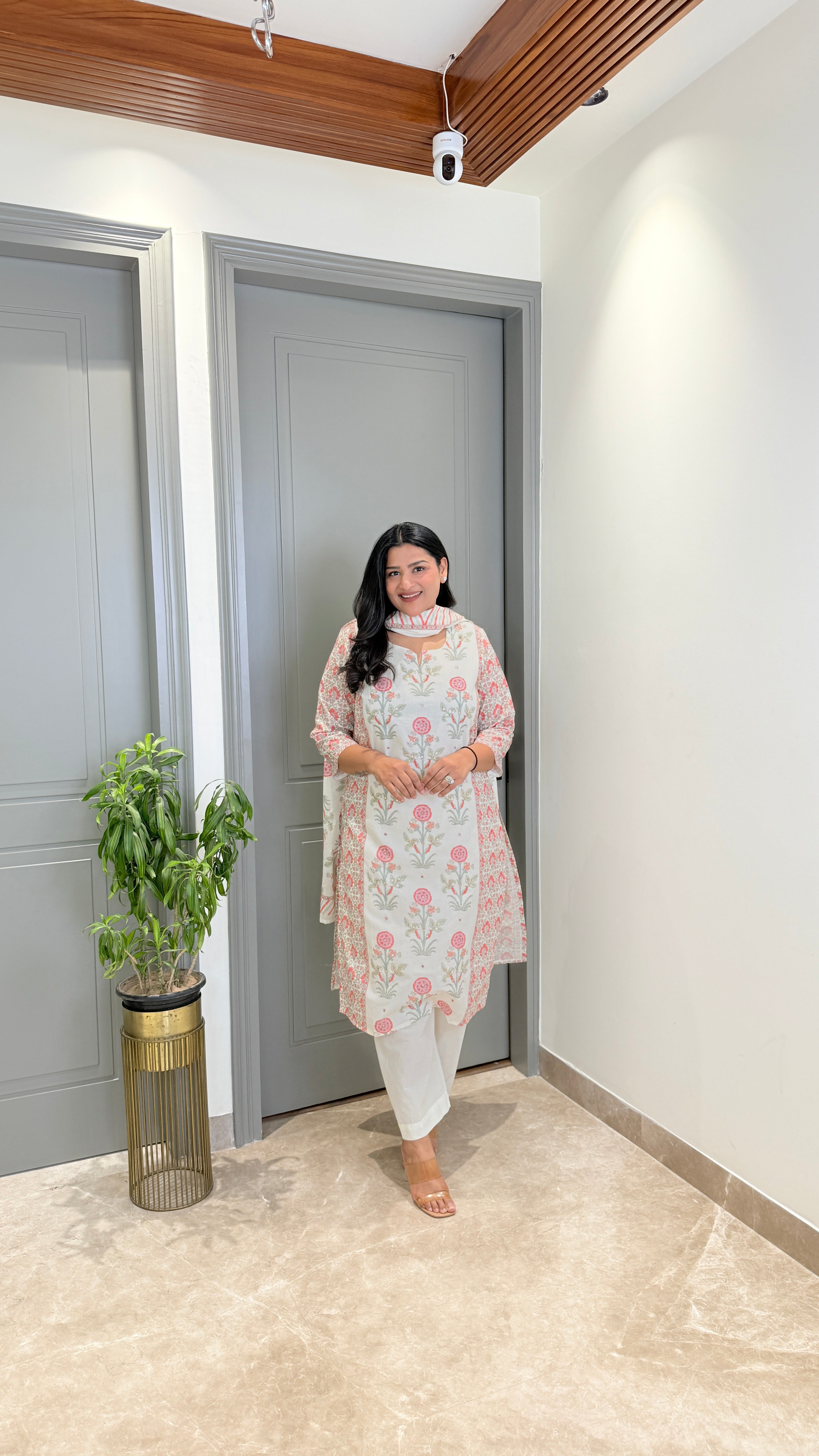 Pure Cotton Mughal Handblock Jaipuri Suit Set shrisa.in