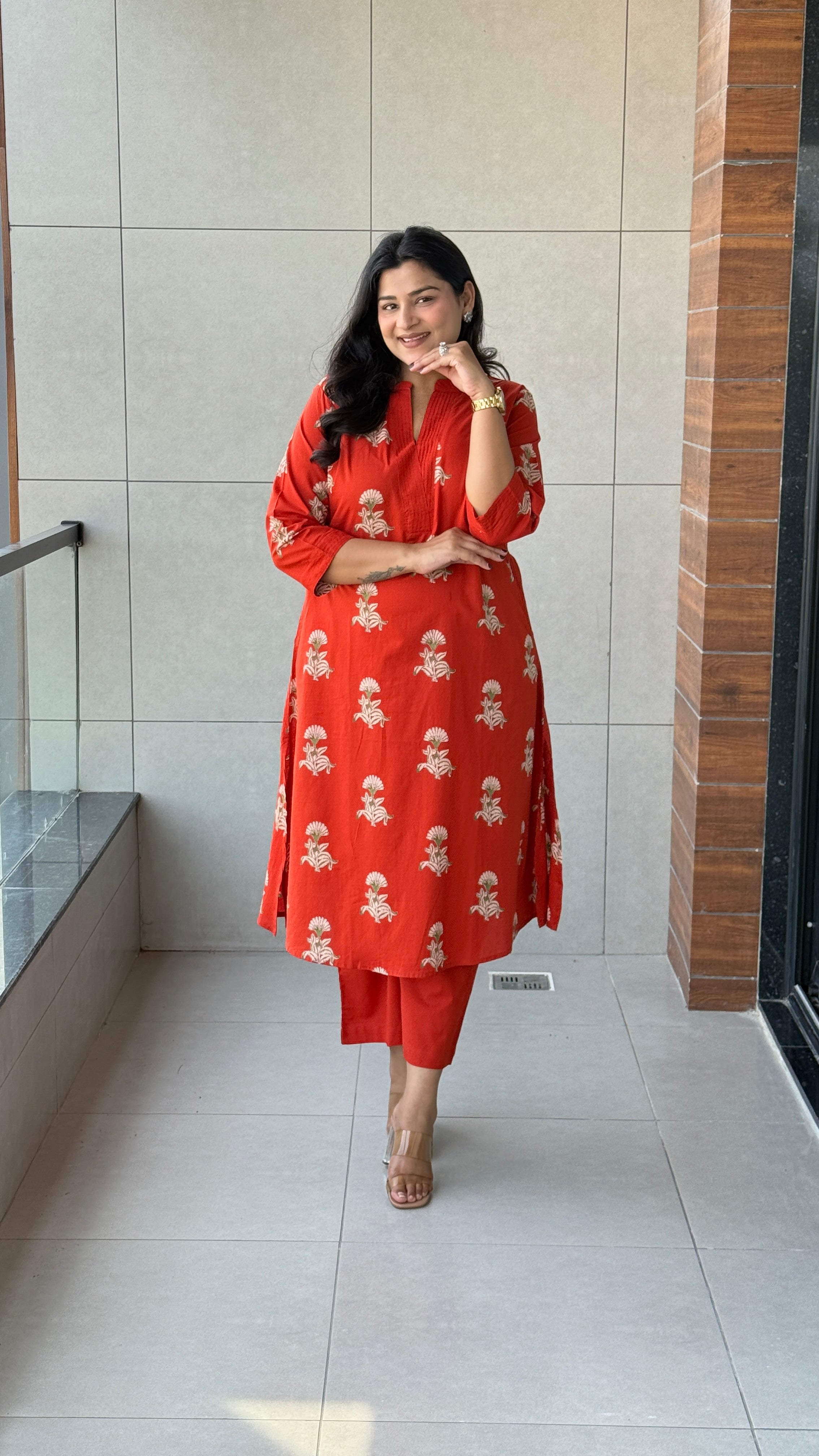 Maesha Rust Kurta Pants