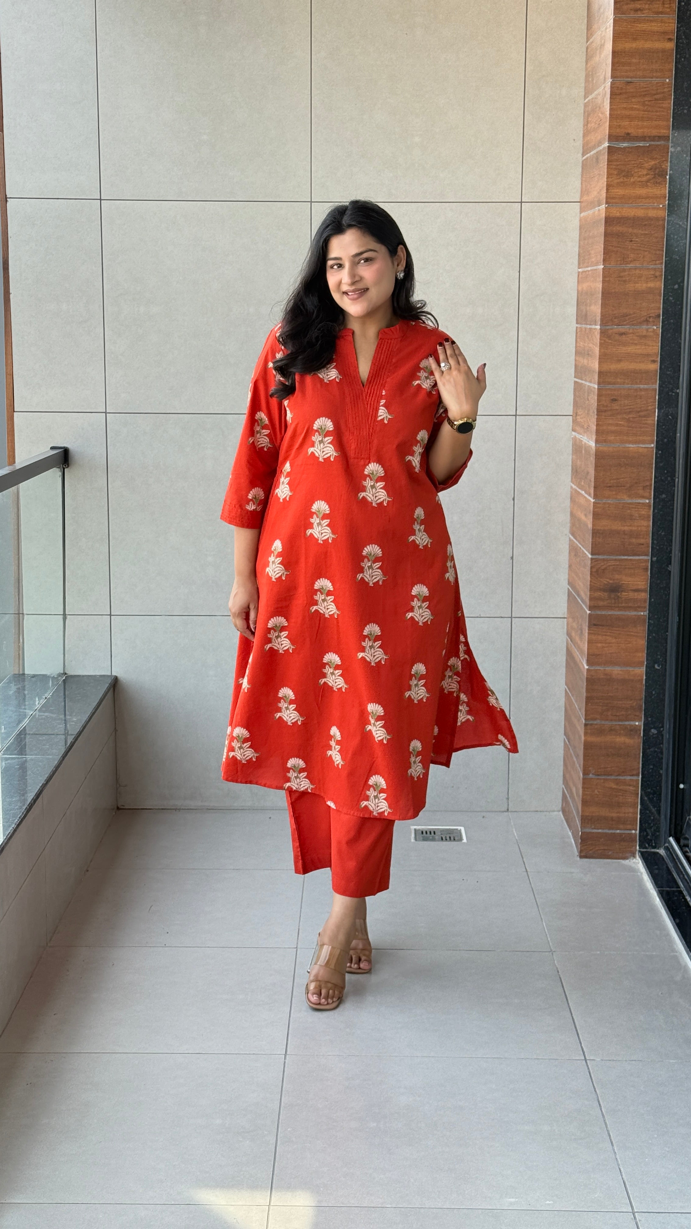 Maesha Rust Kurta Pants