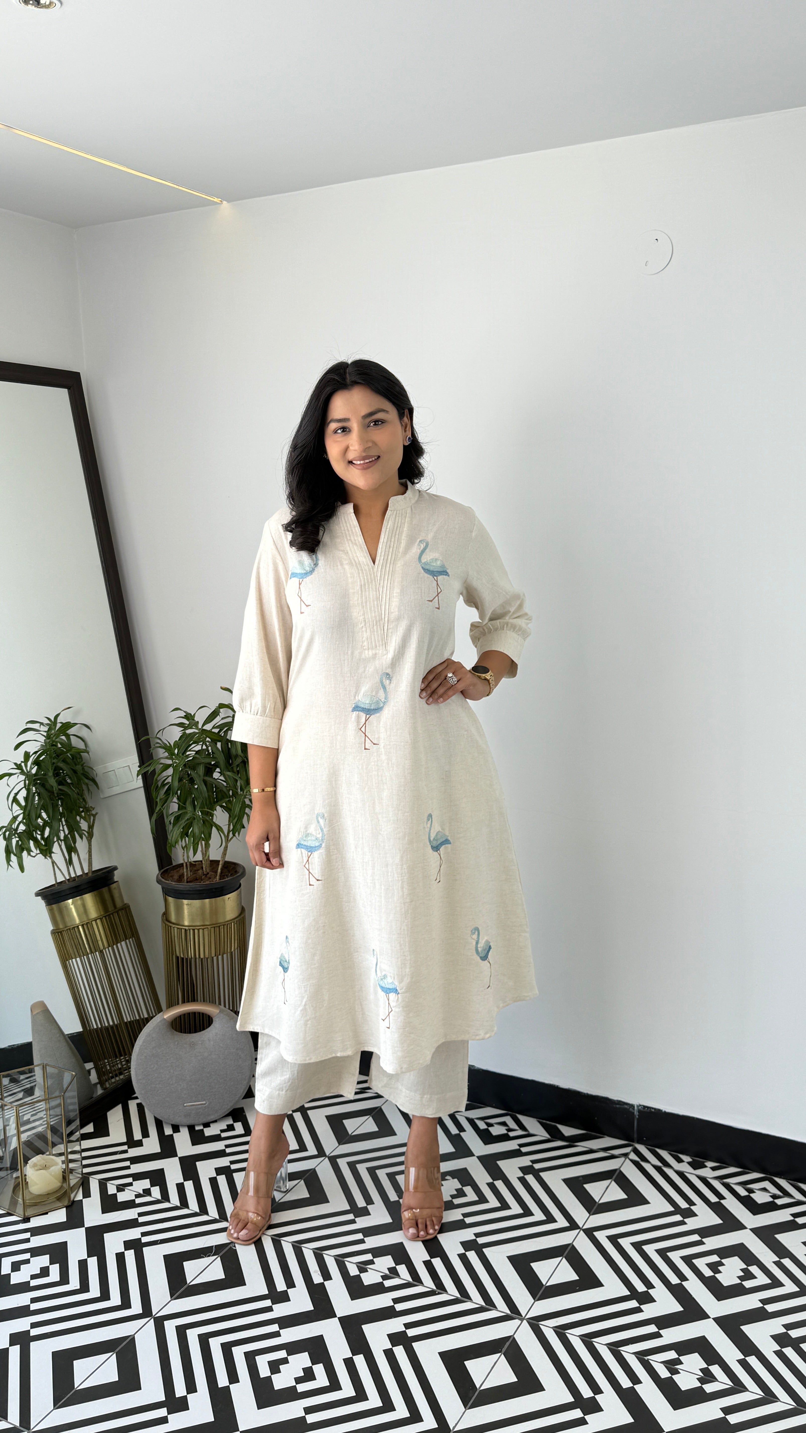 Flamingo Blue Kurta Pants