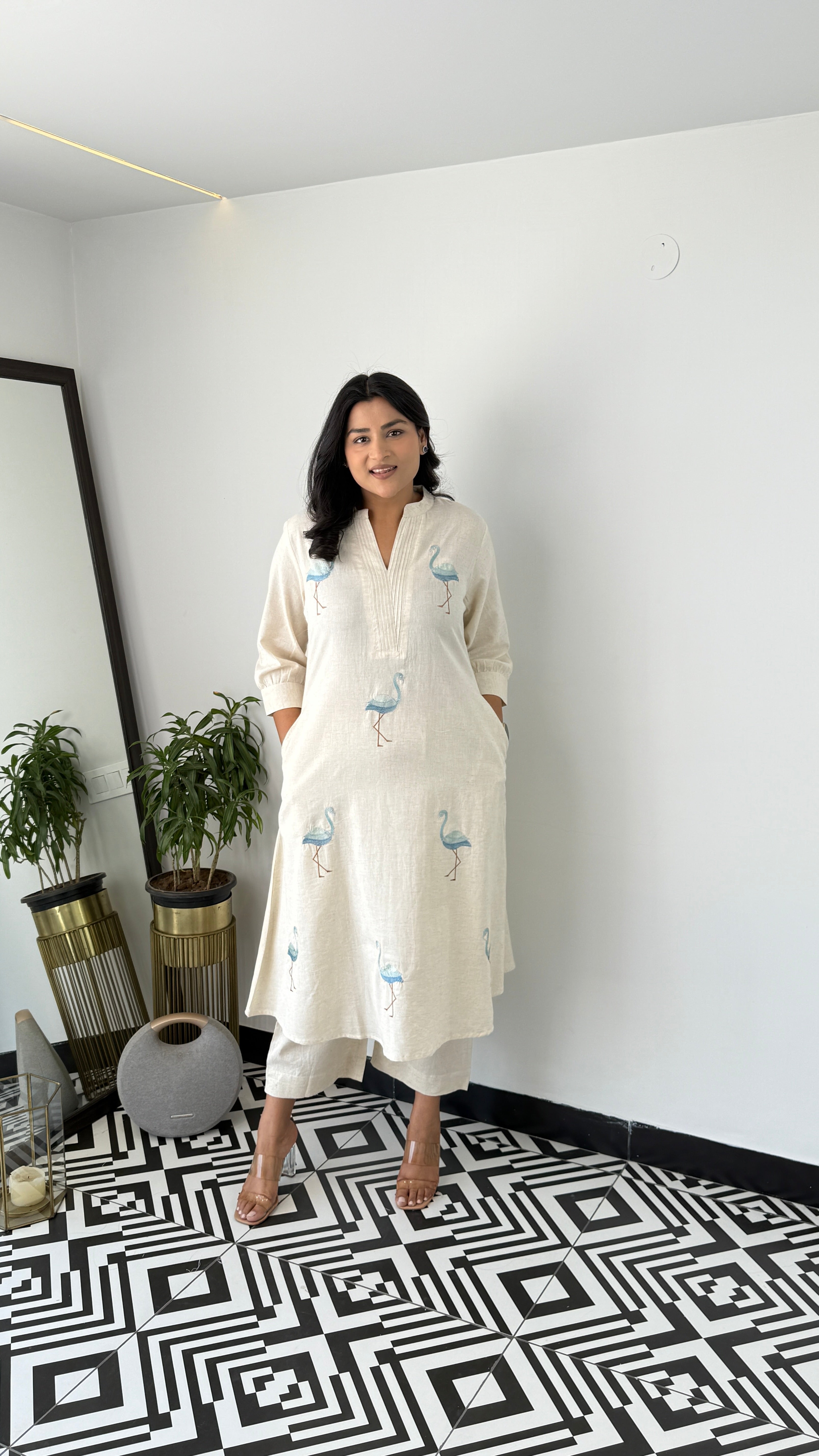 Flamingo Blue Kurta Pants