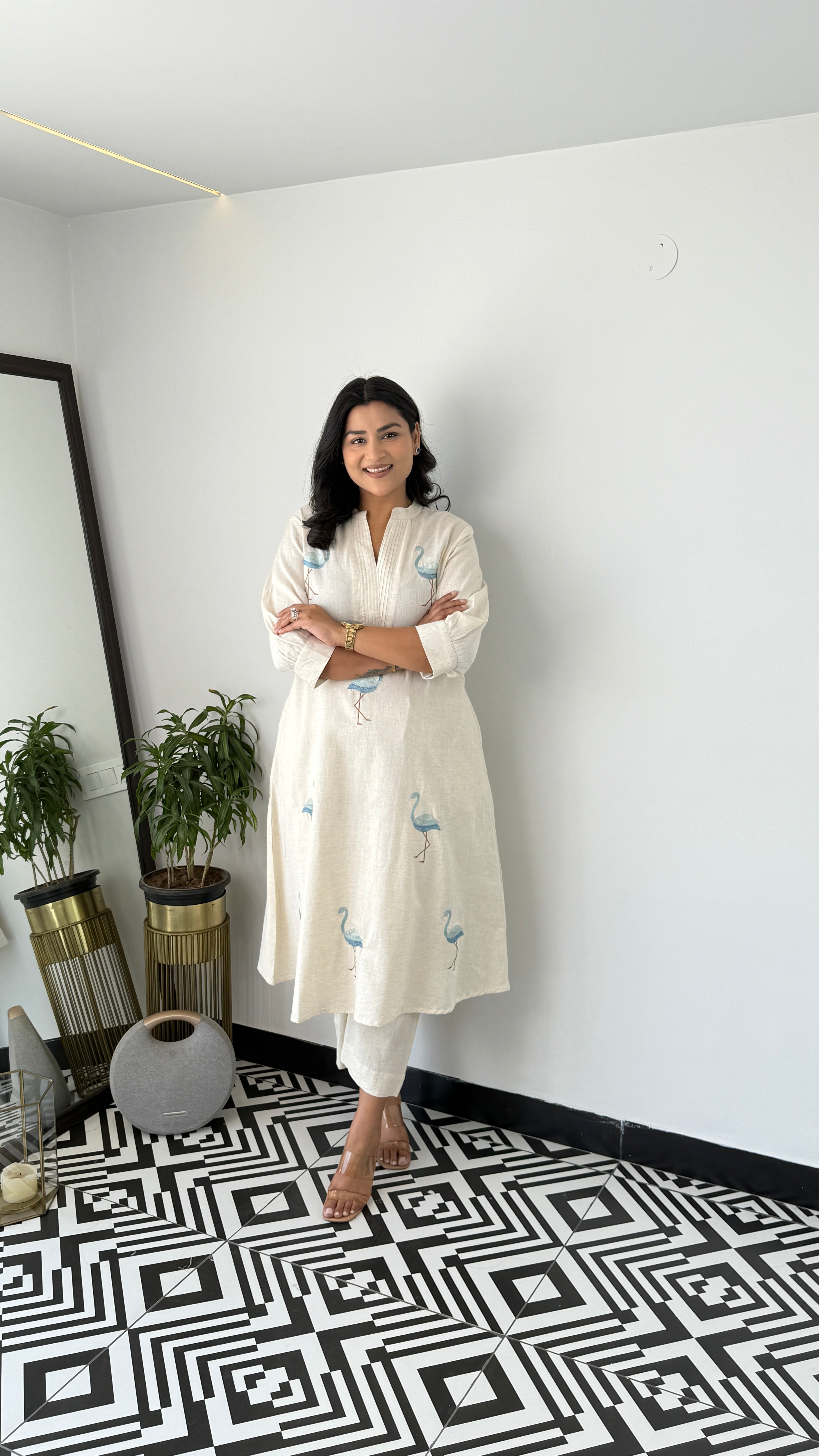 Flamingo Blue Kurta Pants