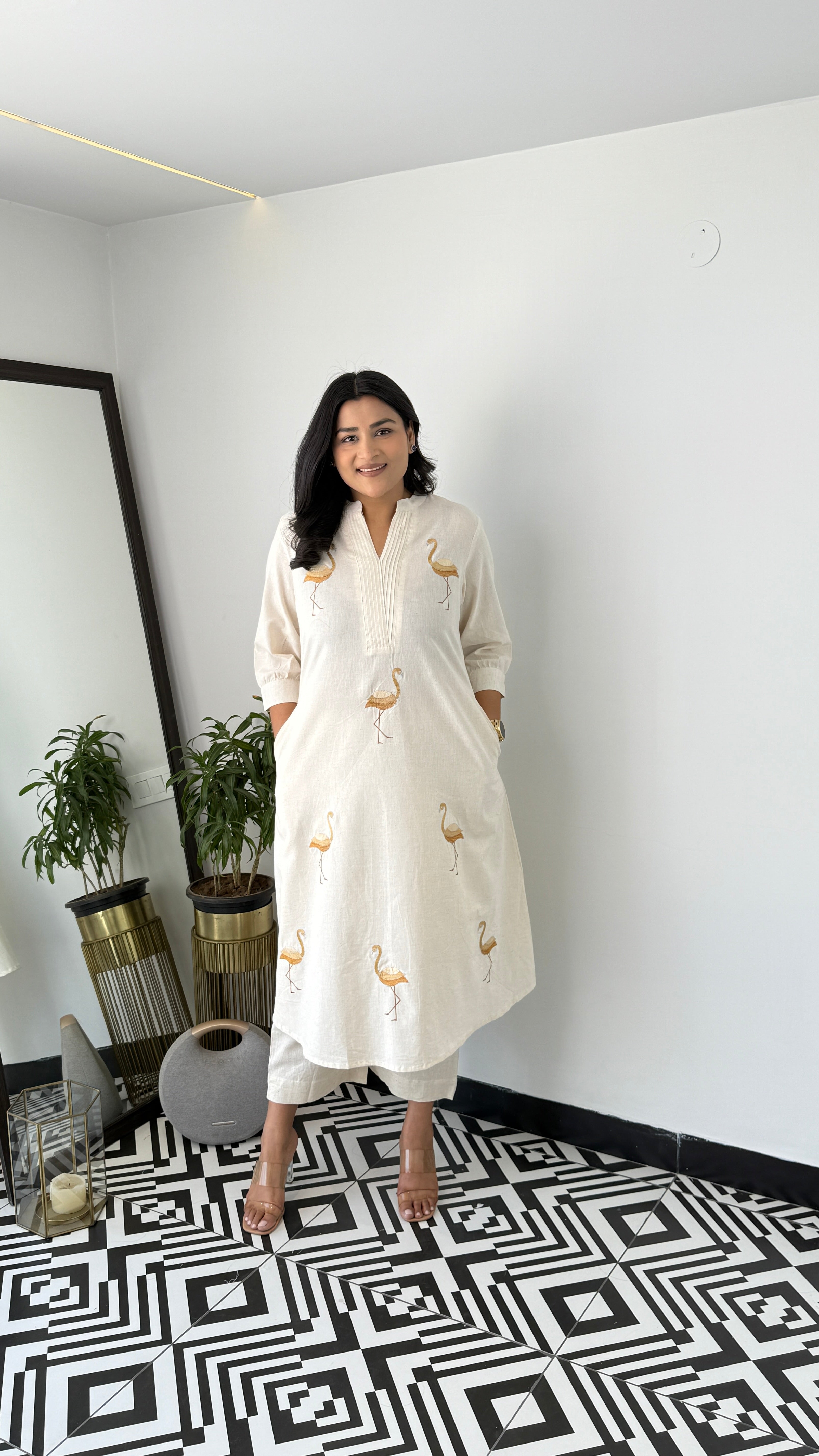 Flamingo Yellow Kurta Pants