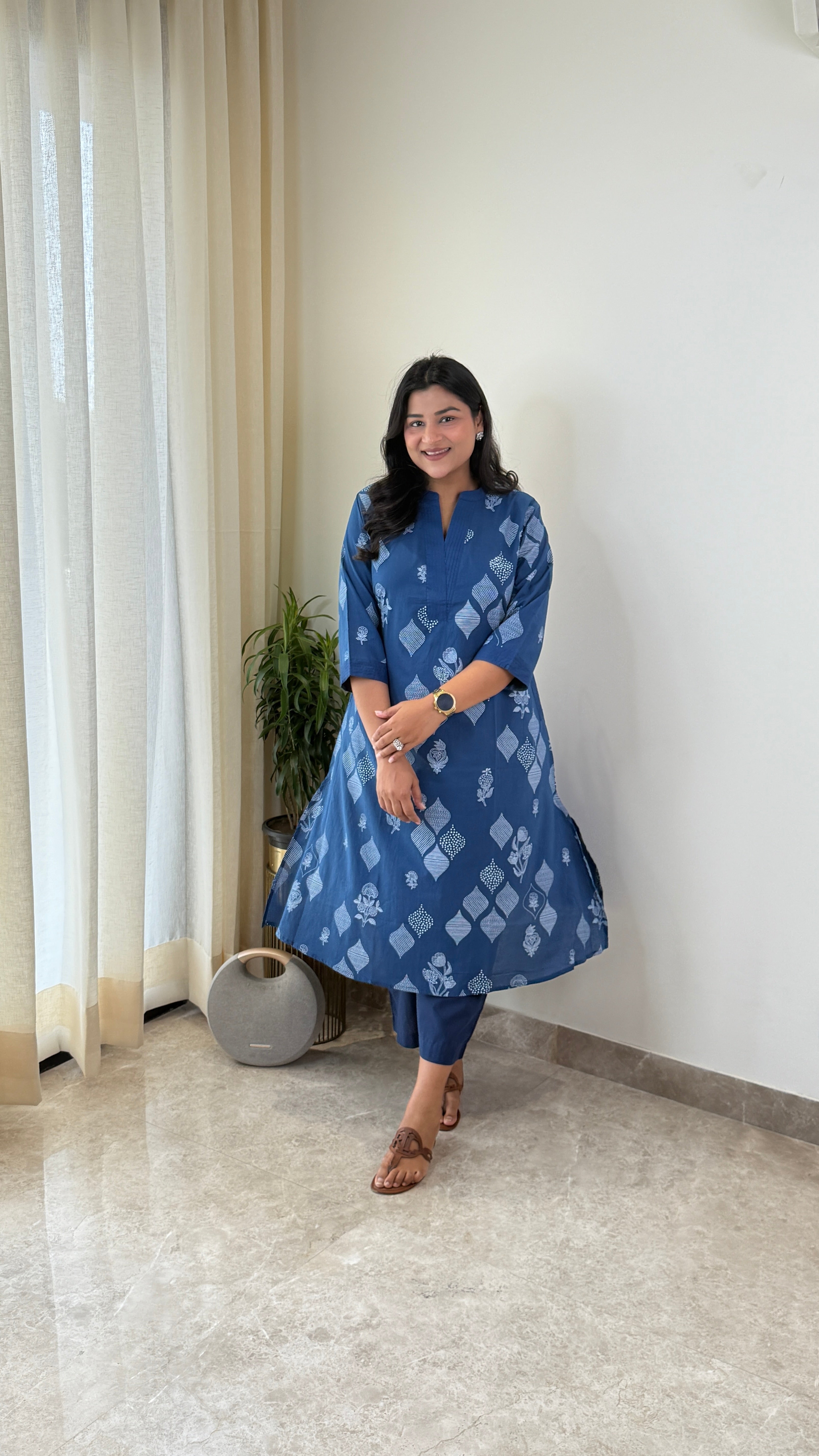 Farida Blue Kurta Pants