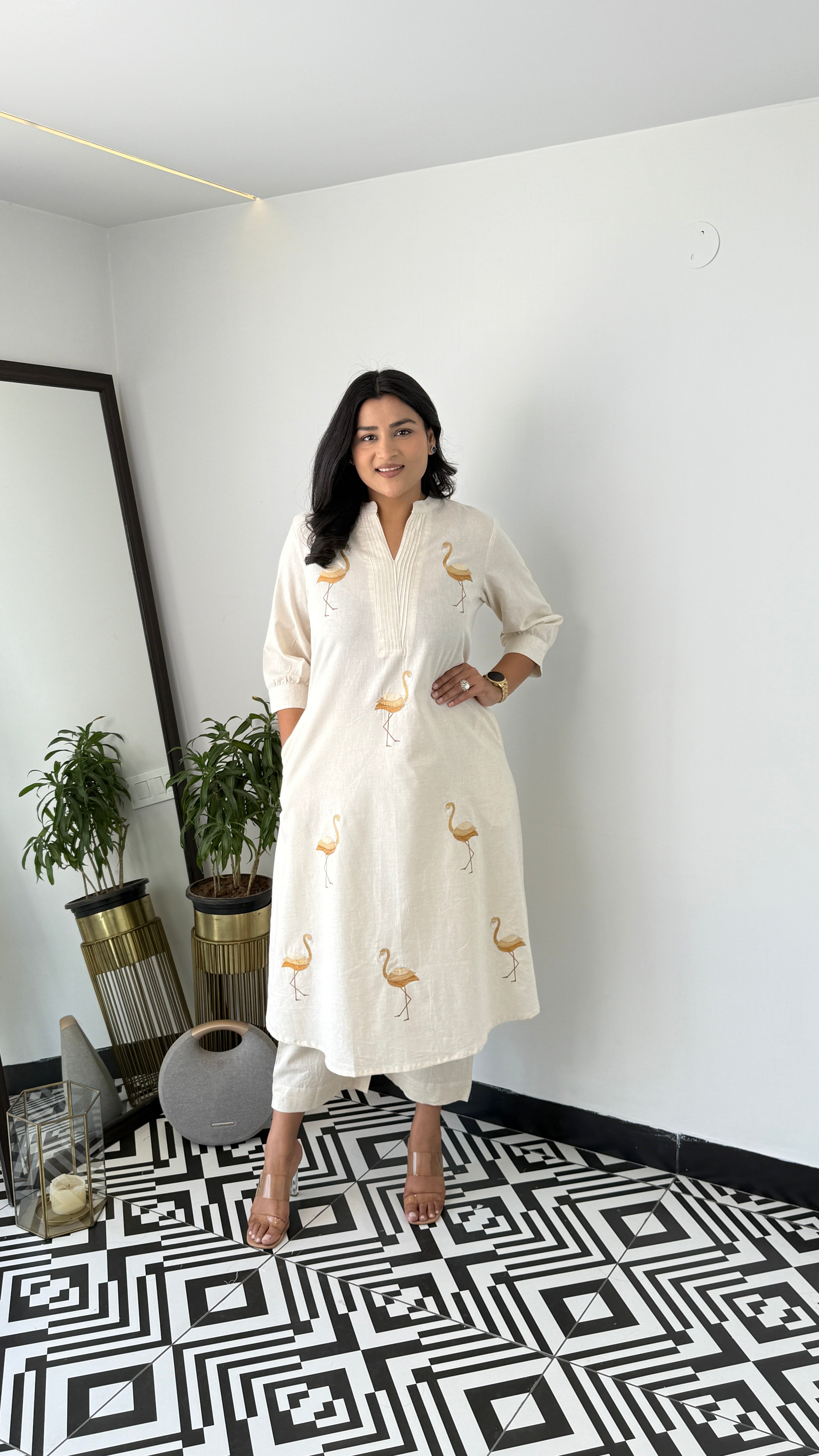 Flamingo Yellow Kurta Pants