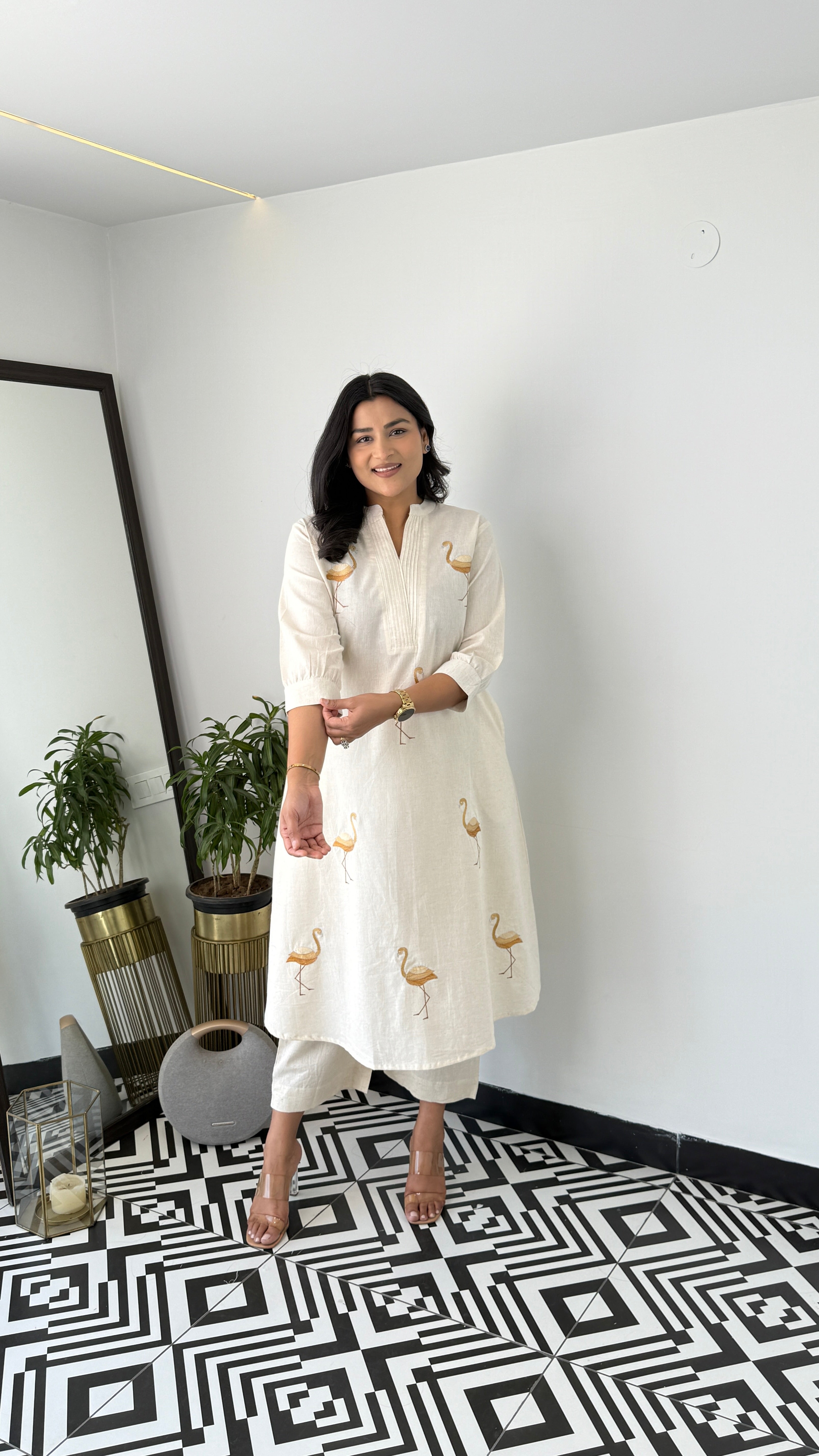 Flamingo Yellow Kurta Pants