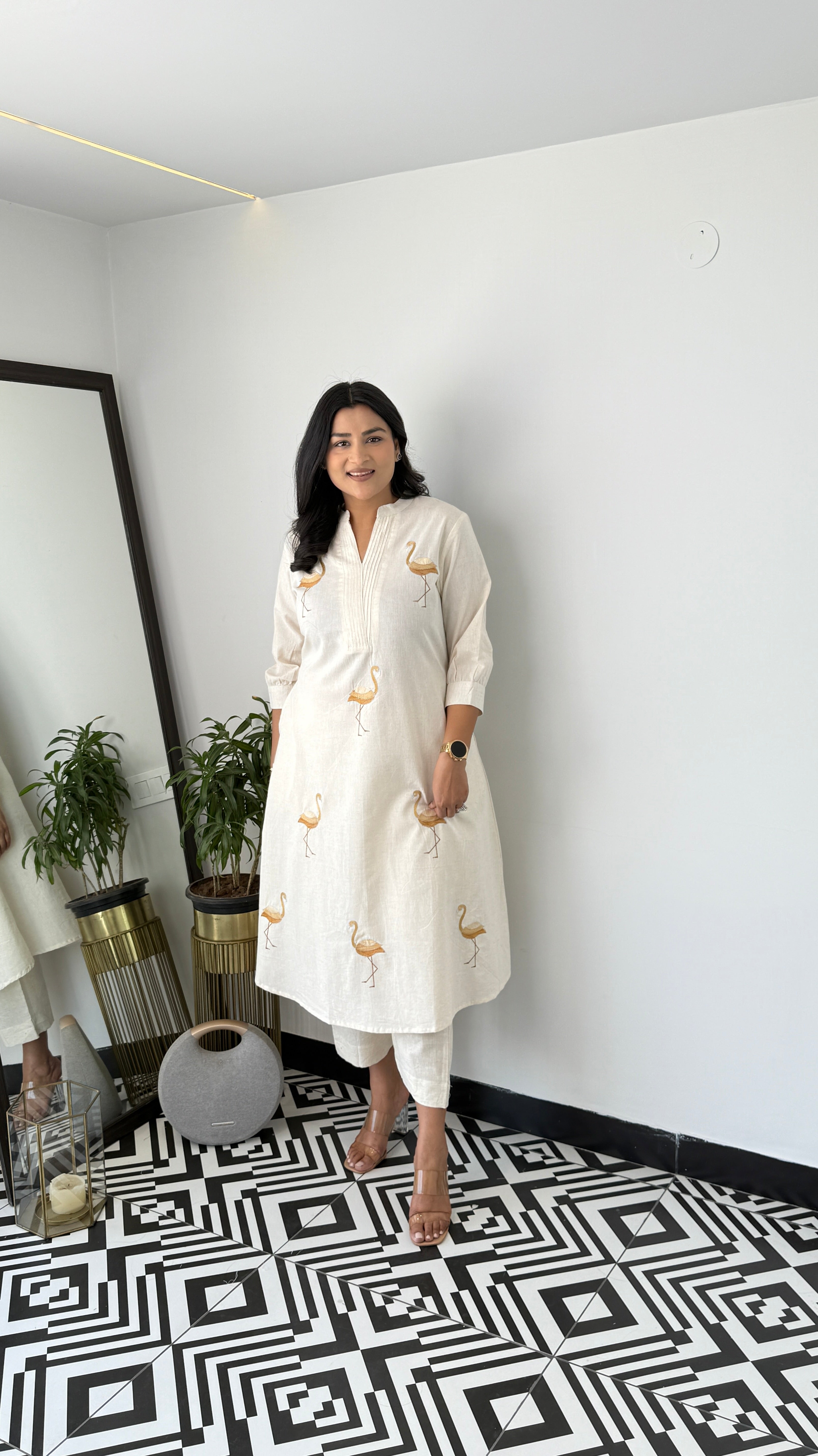Flamingo Yellow Kurta Pants