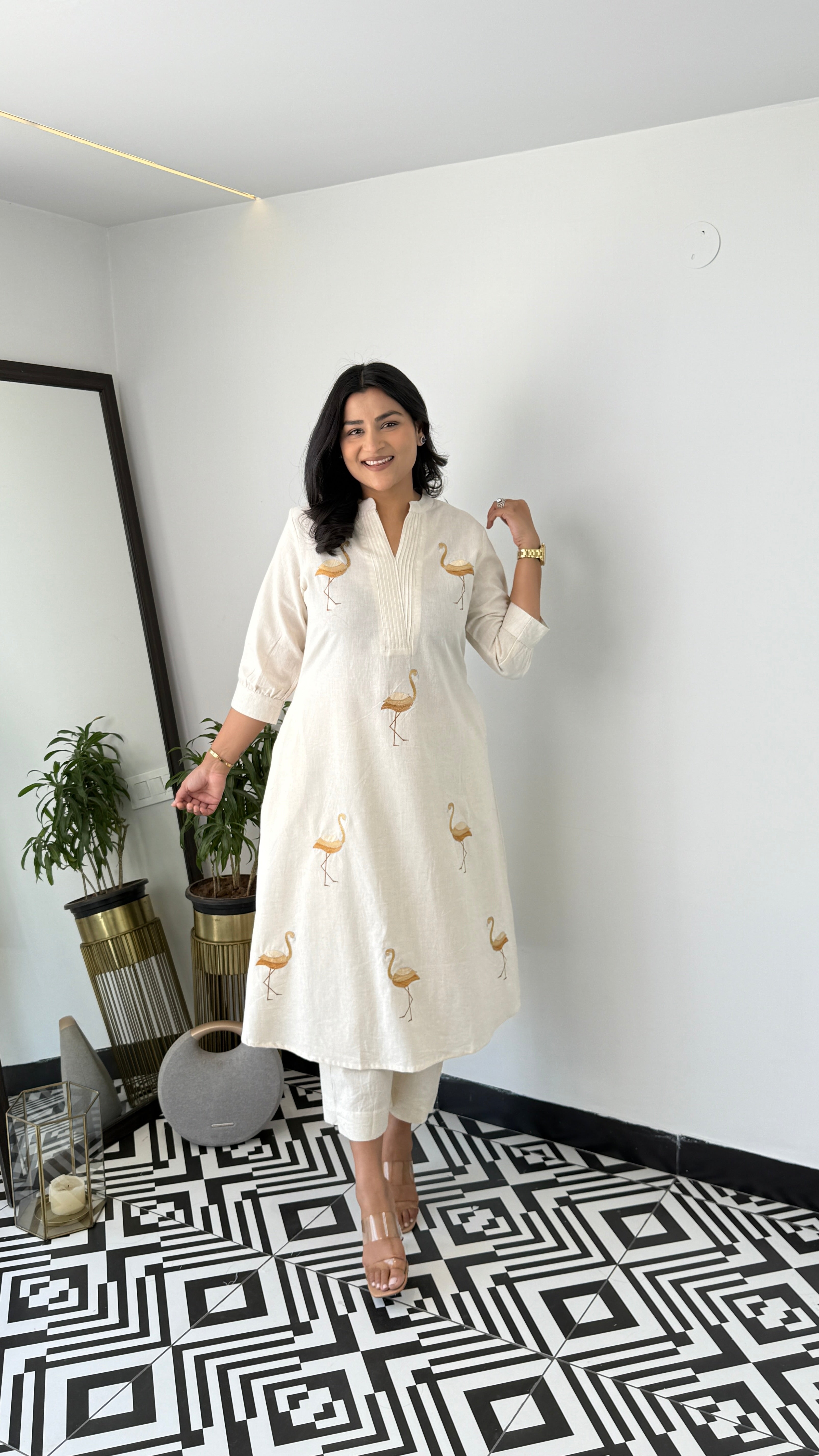 Flamingo Yellow Kurta Pants