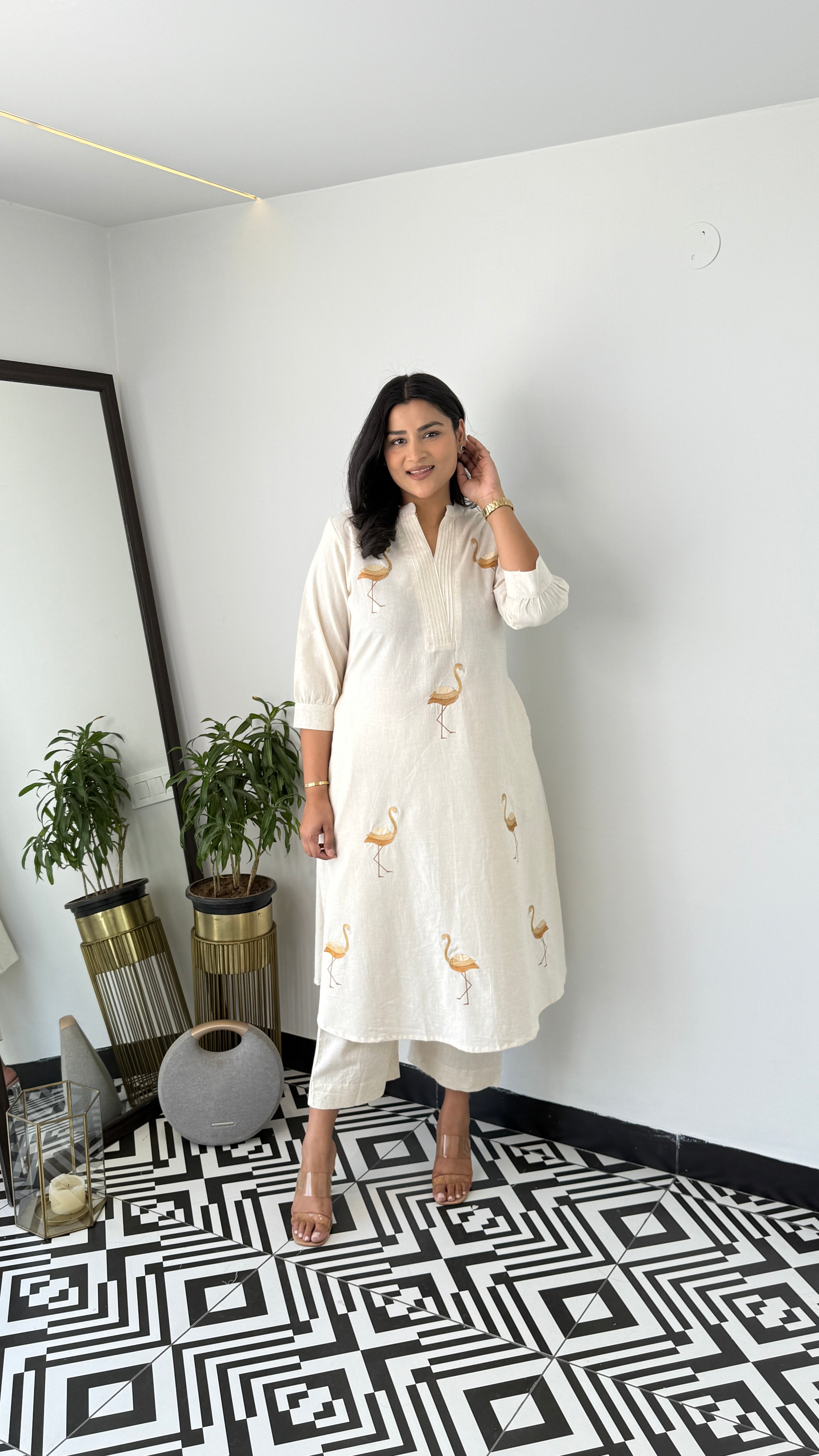 Flamingo Yellow Kurta Pants
