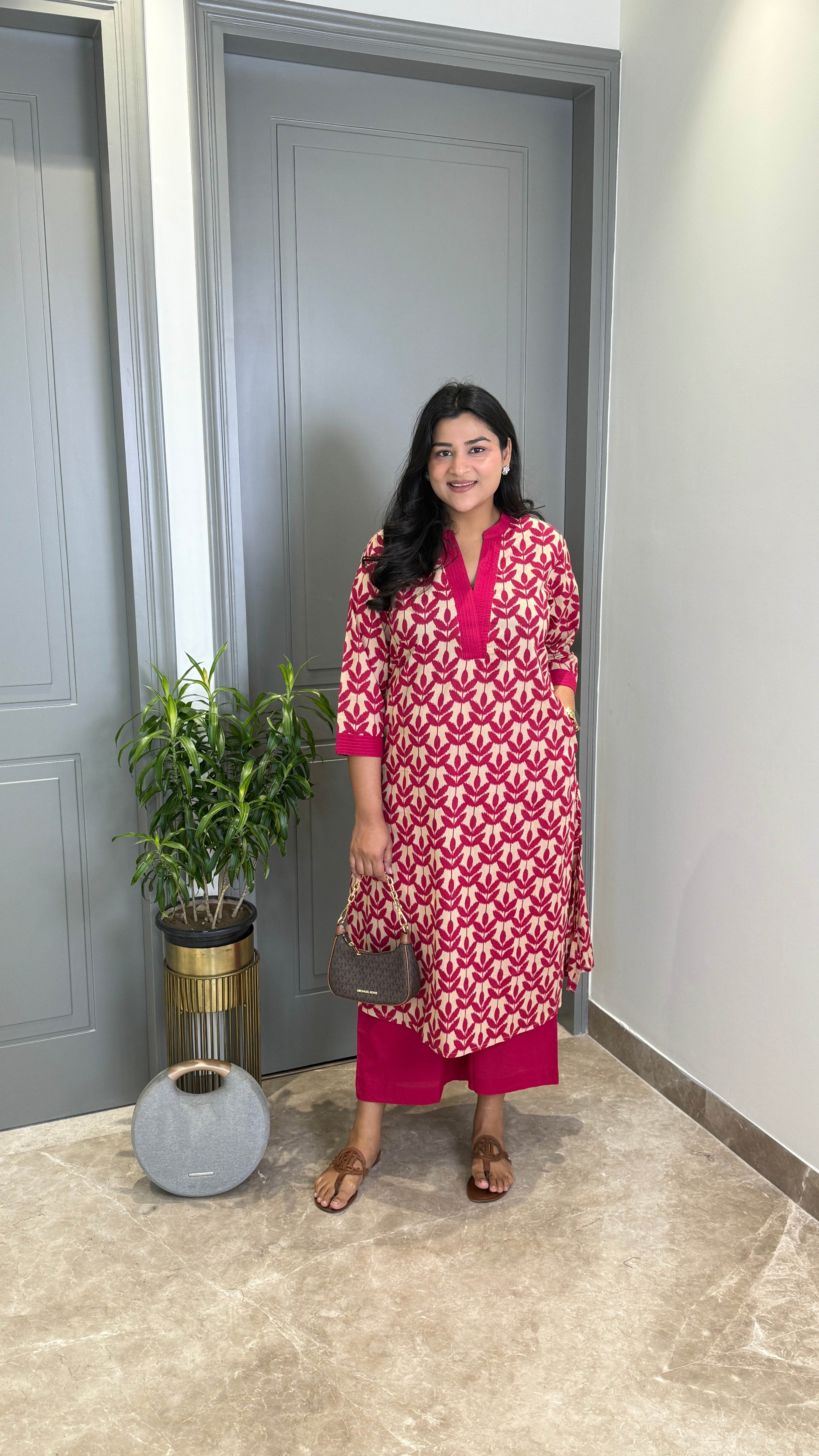 Oak Pink Kurta Pants