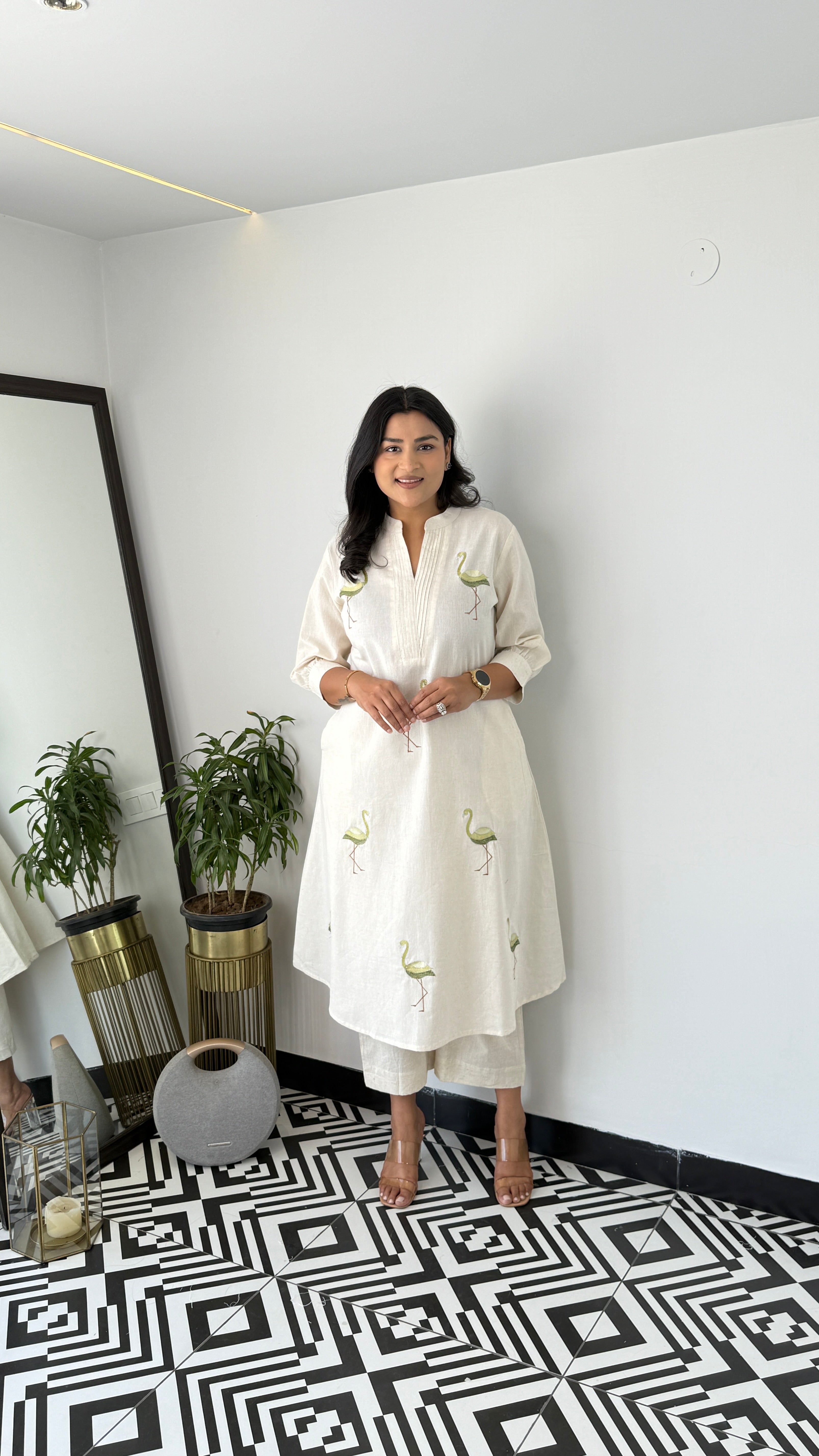 Flamingo Green Kurta Pants