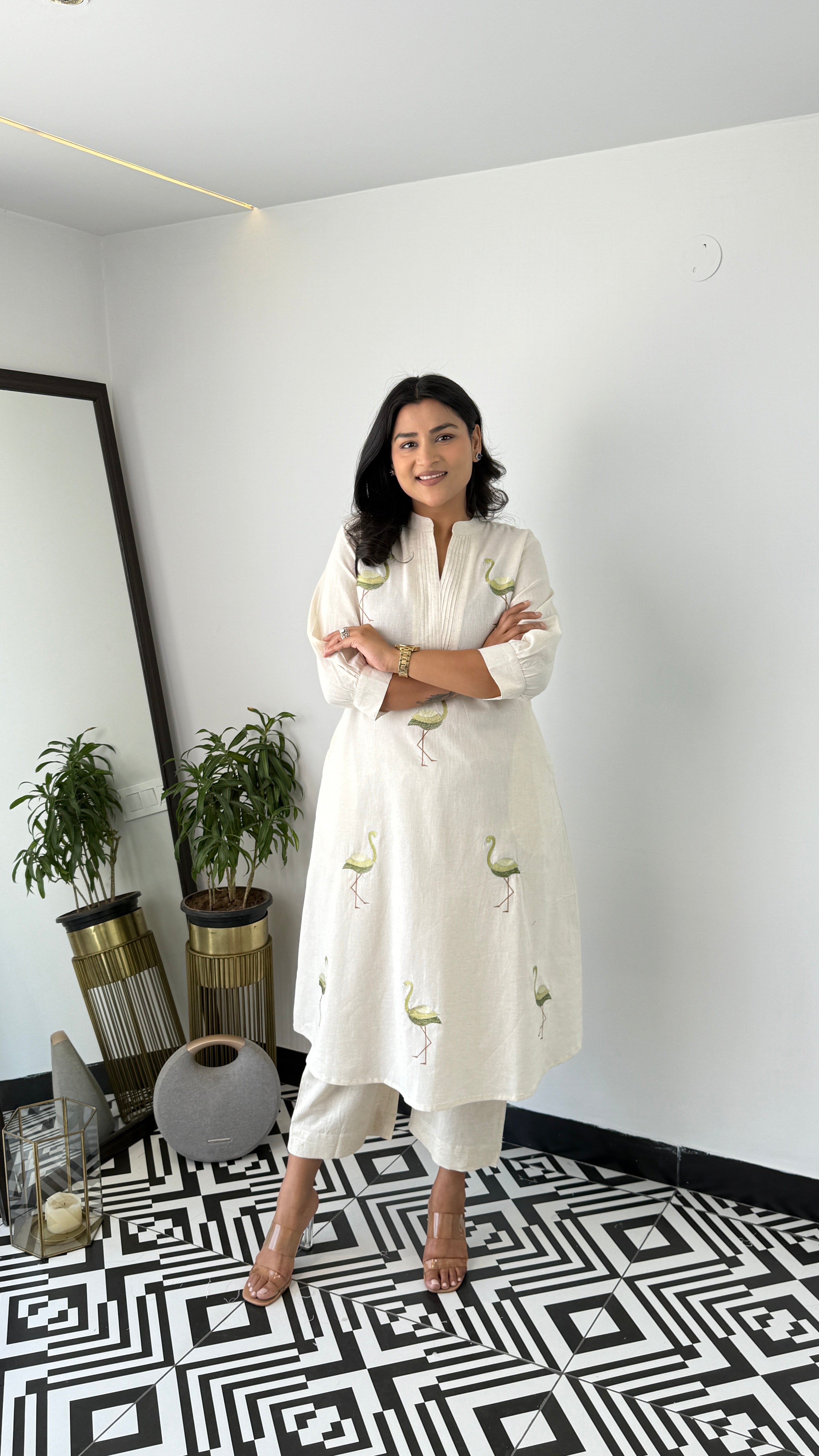 Flamingo Green Kurta Pants