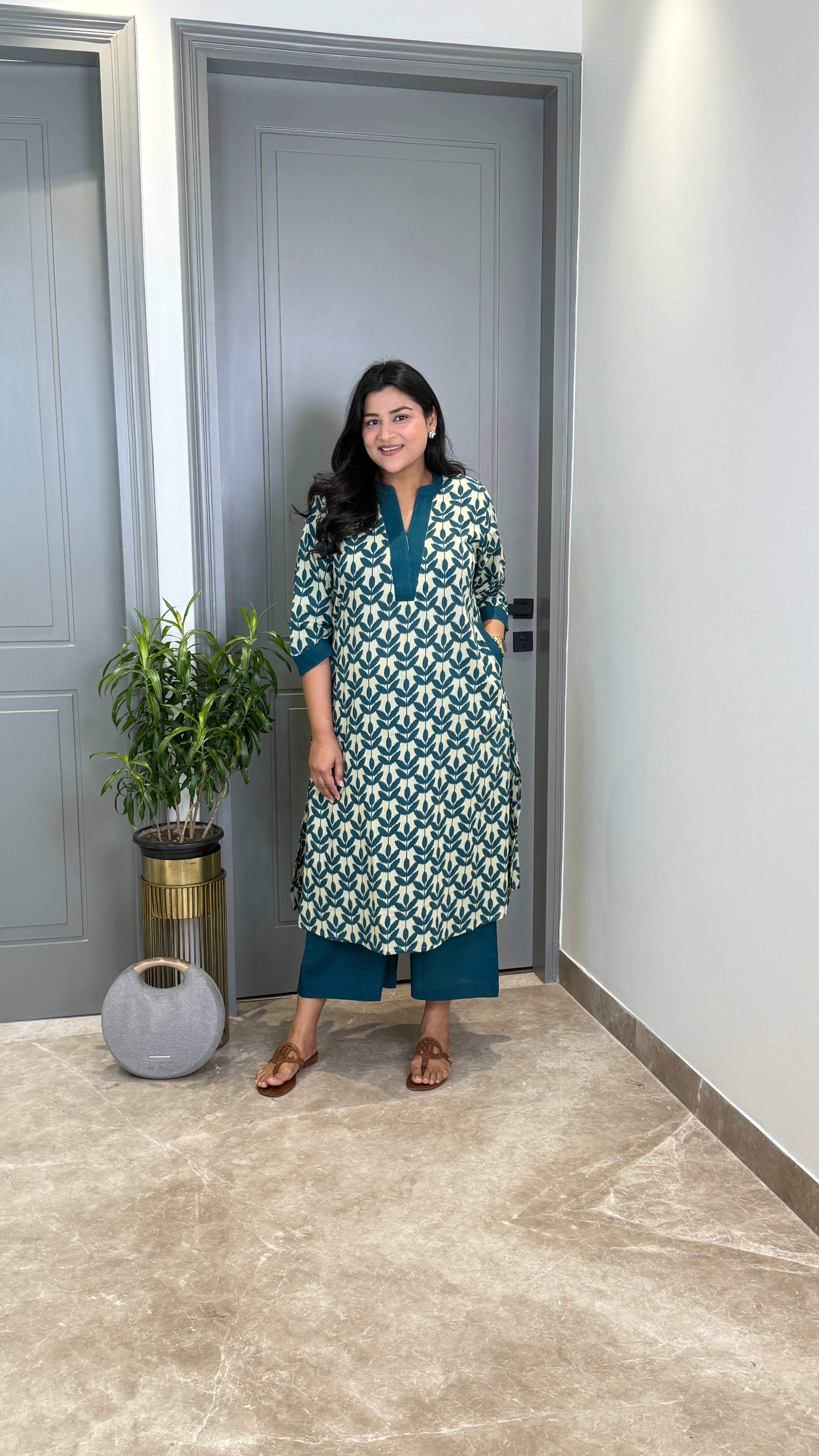 Oak Turquoise Kurta Pants