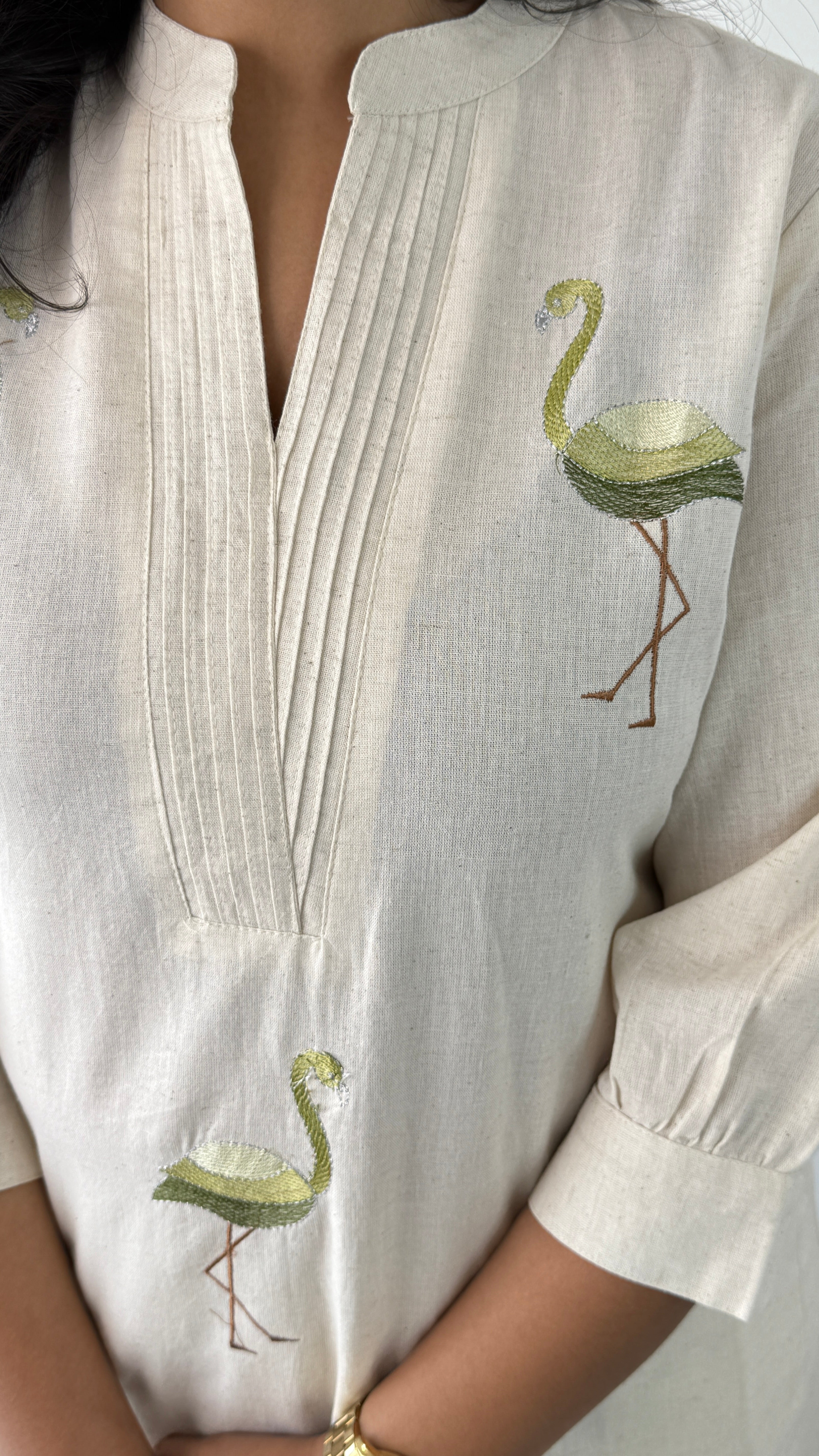 Flamingo Green Kurta Pants