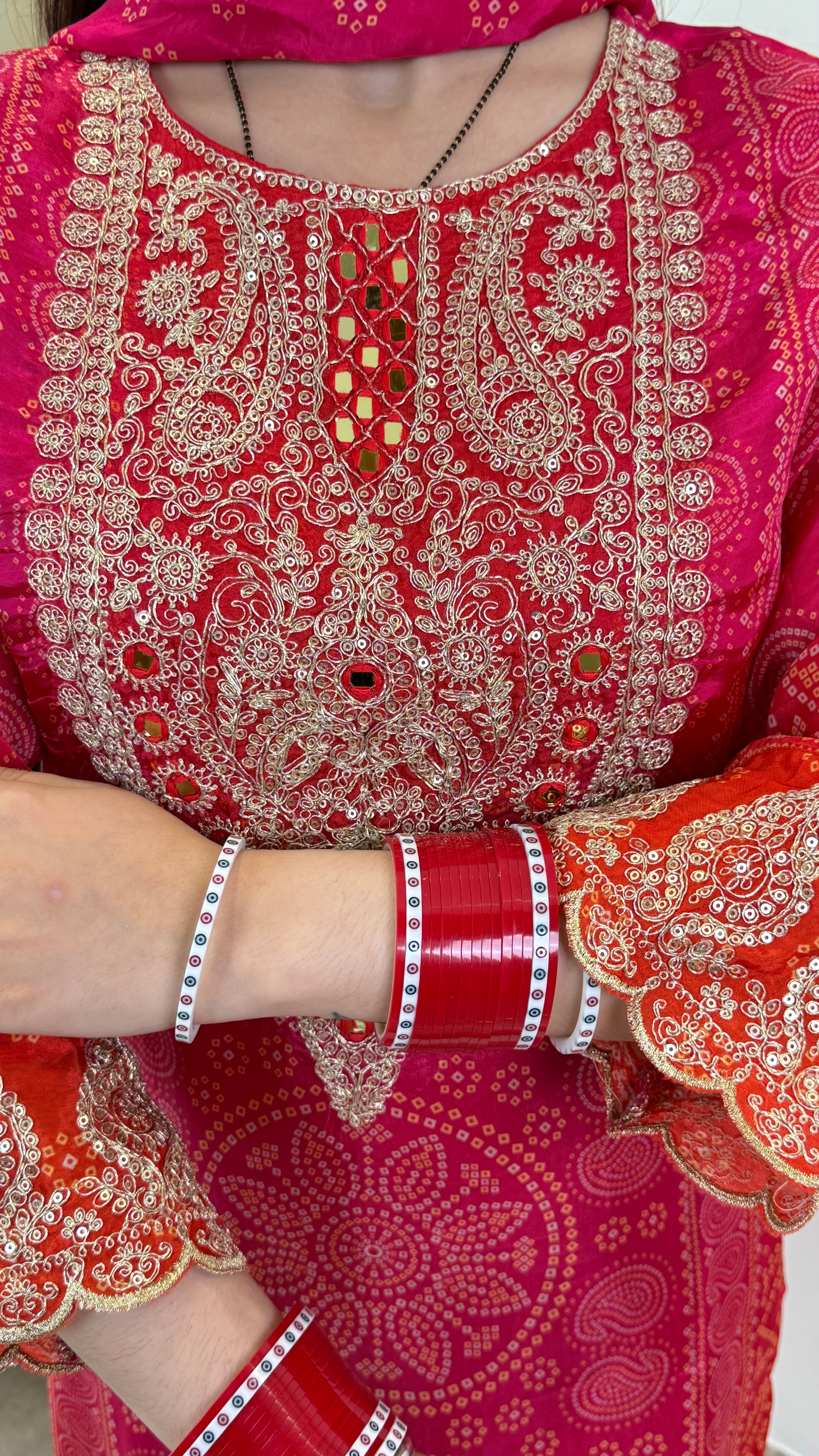 Ombre Bandhej Suit Set