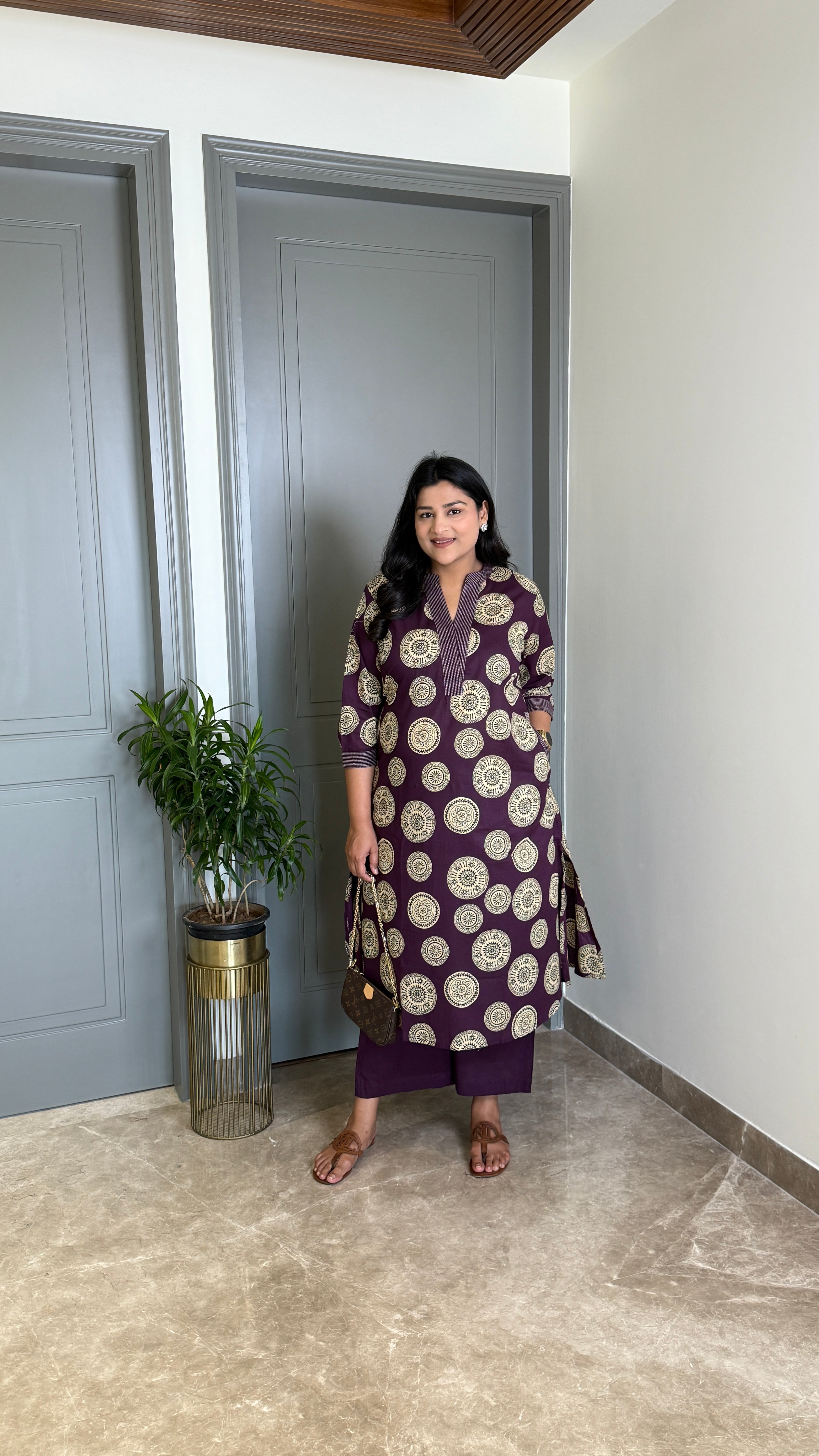 Bagh Purple Kurta Pants 