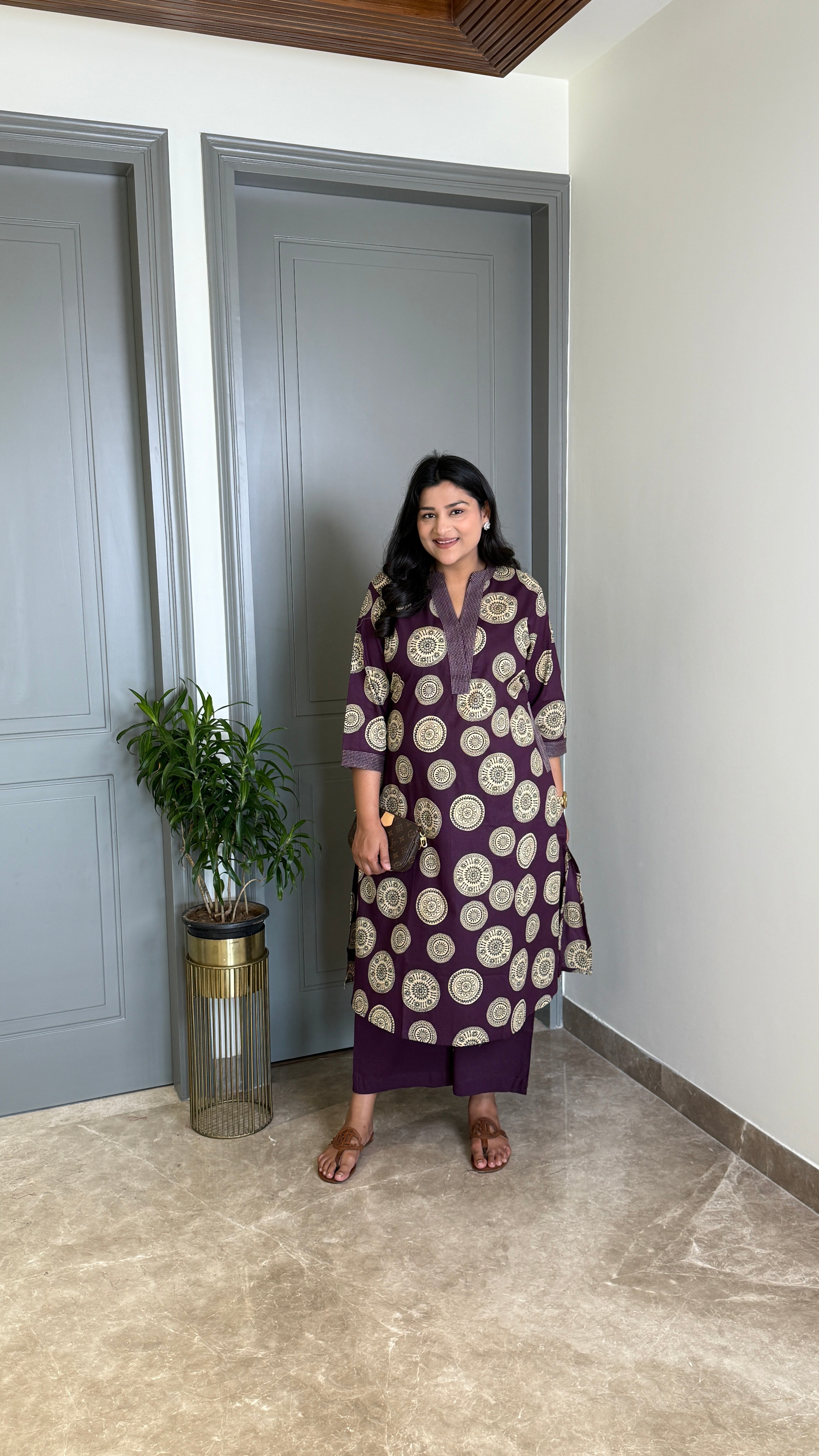 Bagh Purple Kurta Pants 